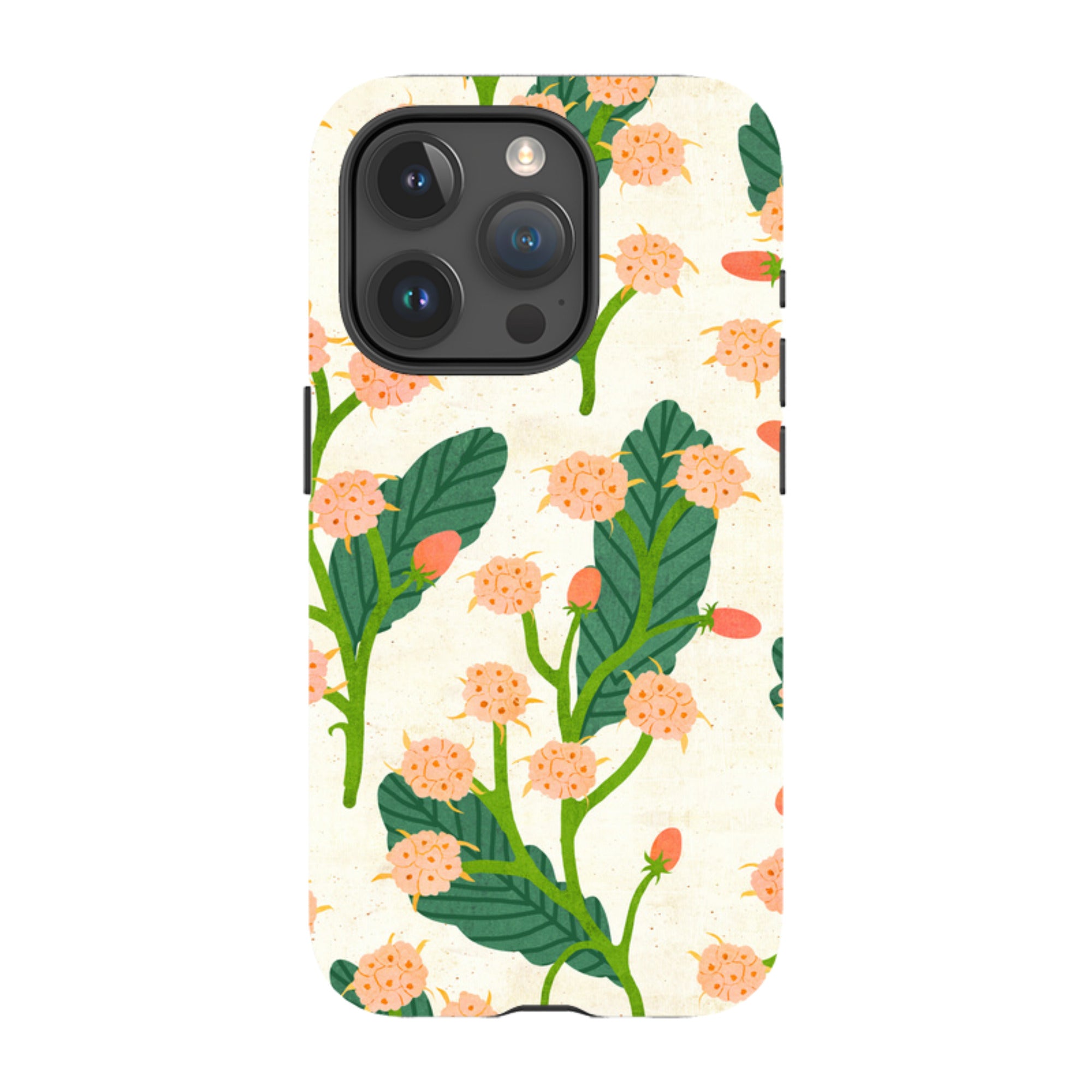 iPhone Tough Case - Summer Seeds Cream By Katherine Quinn