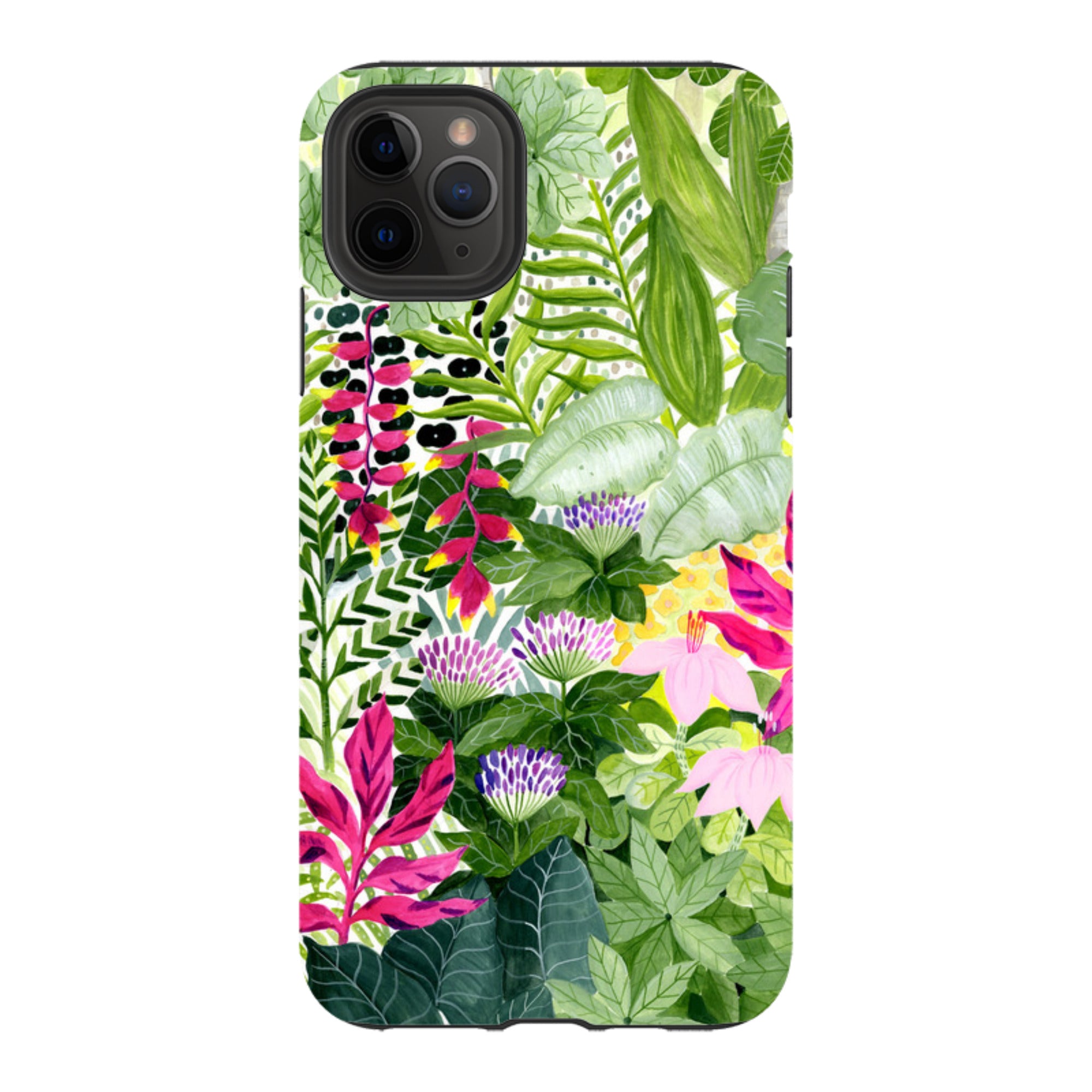 iPhone Tough Case - Pink Botanical By Bex Parkin
