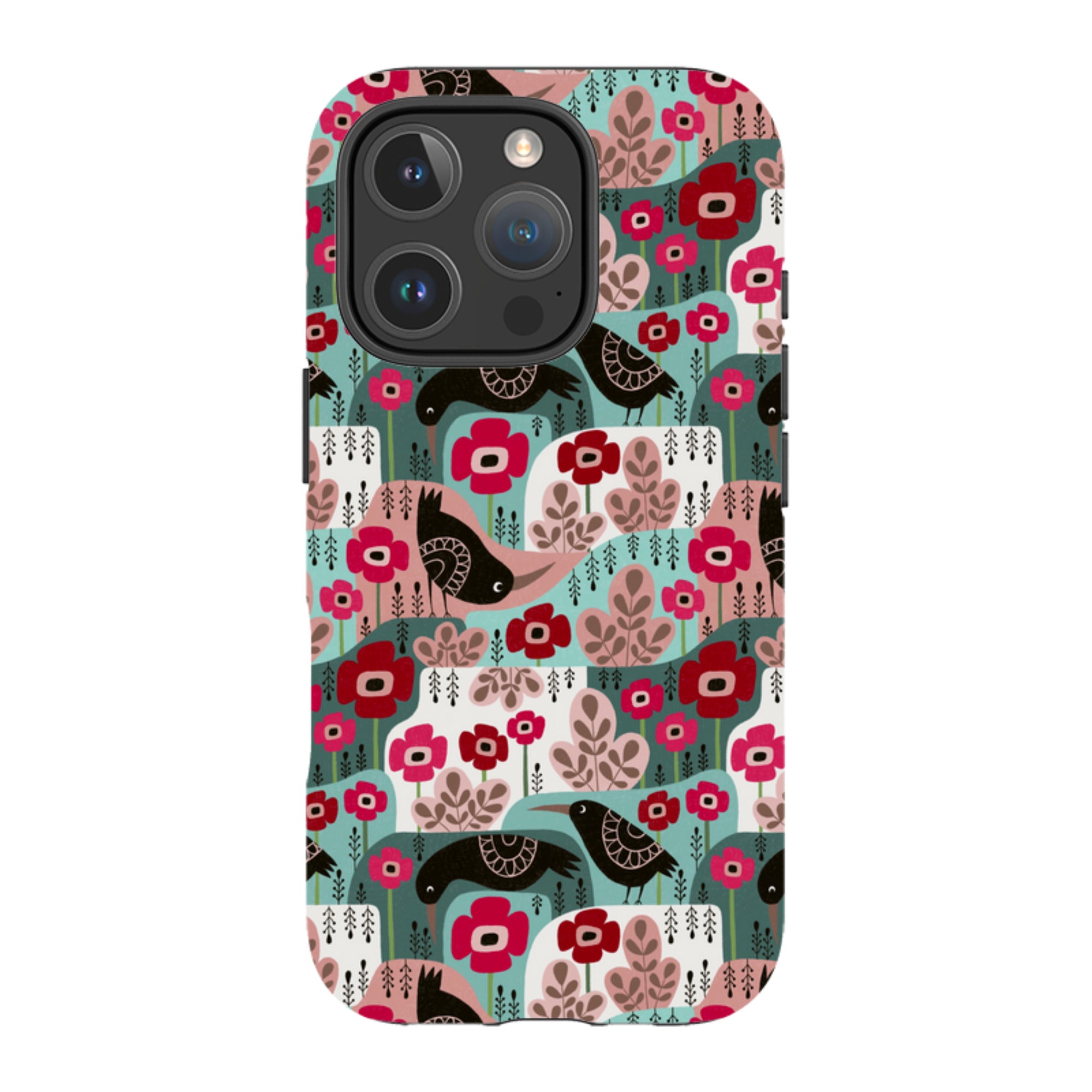 iPhone MagSafe Tough Case -  Poppies and Crow By Suzy Taylor