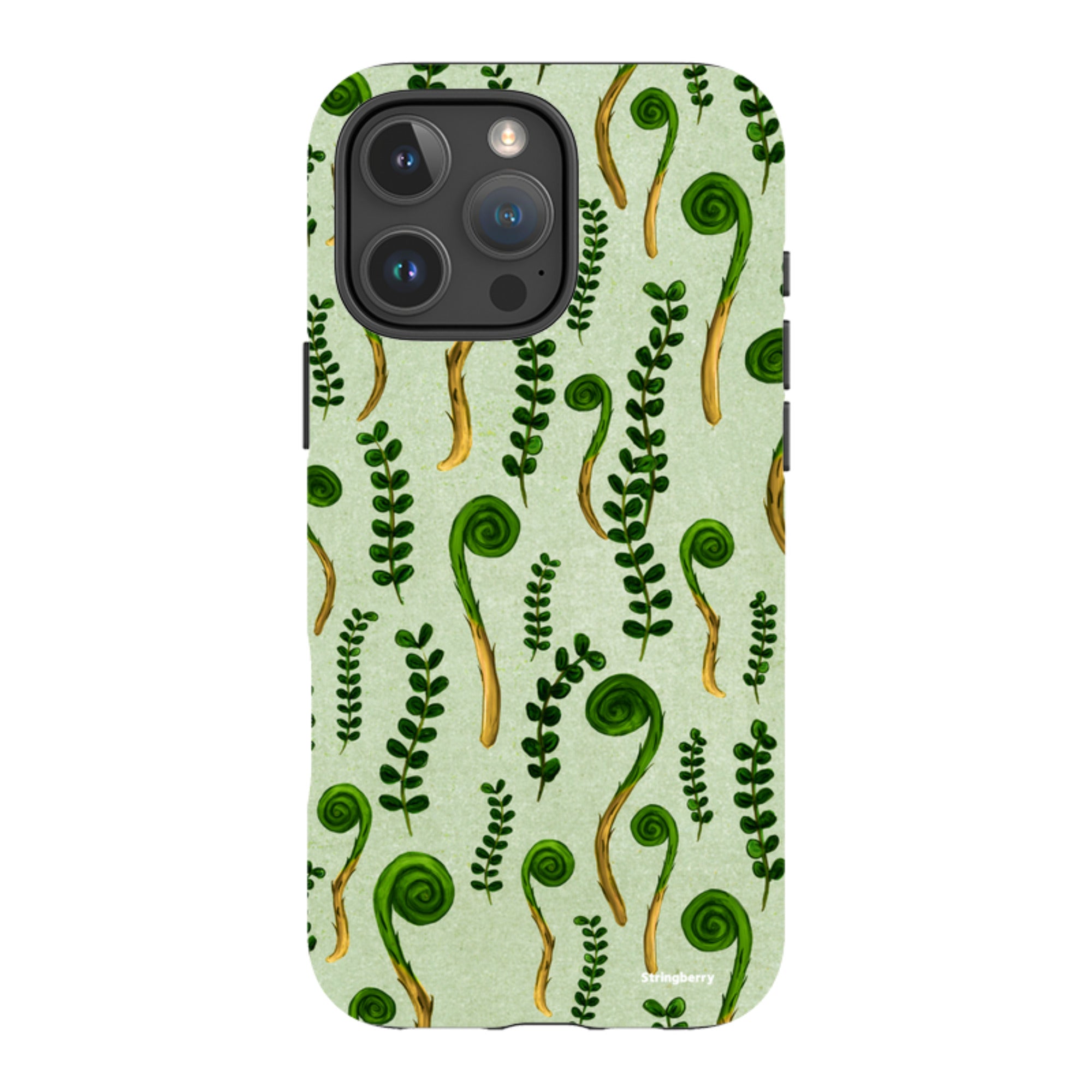 iPhone Tough Case - Fern Fronds By Katherine Quinn