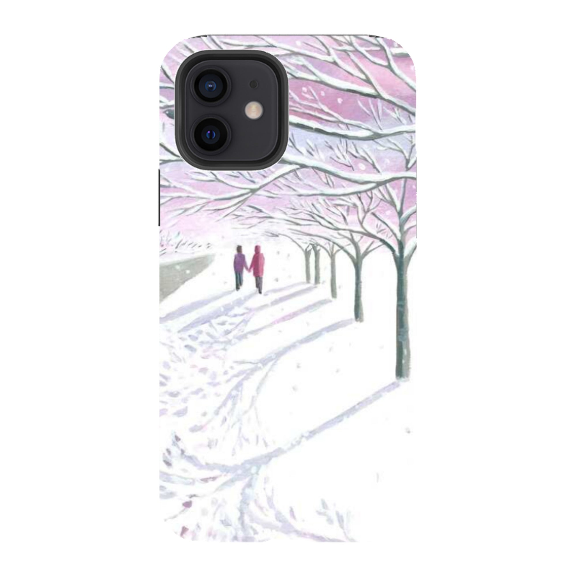 iPhone Tough Case - Snowy Park By Mary Stubberfield