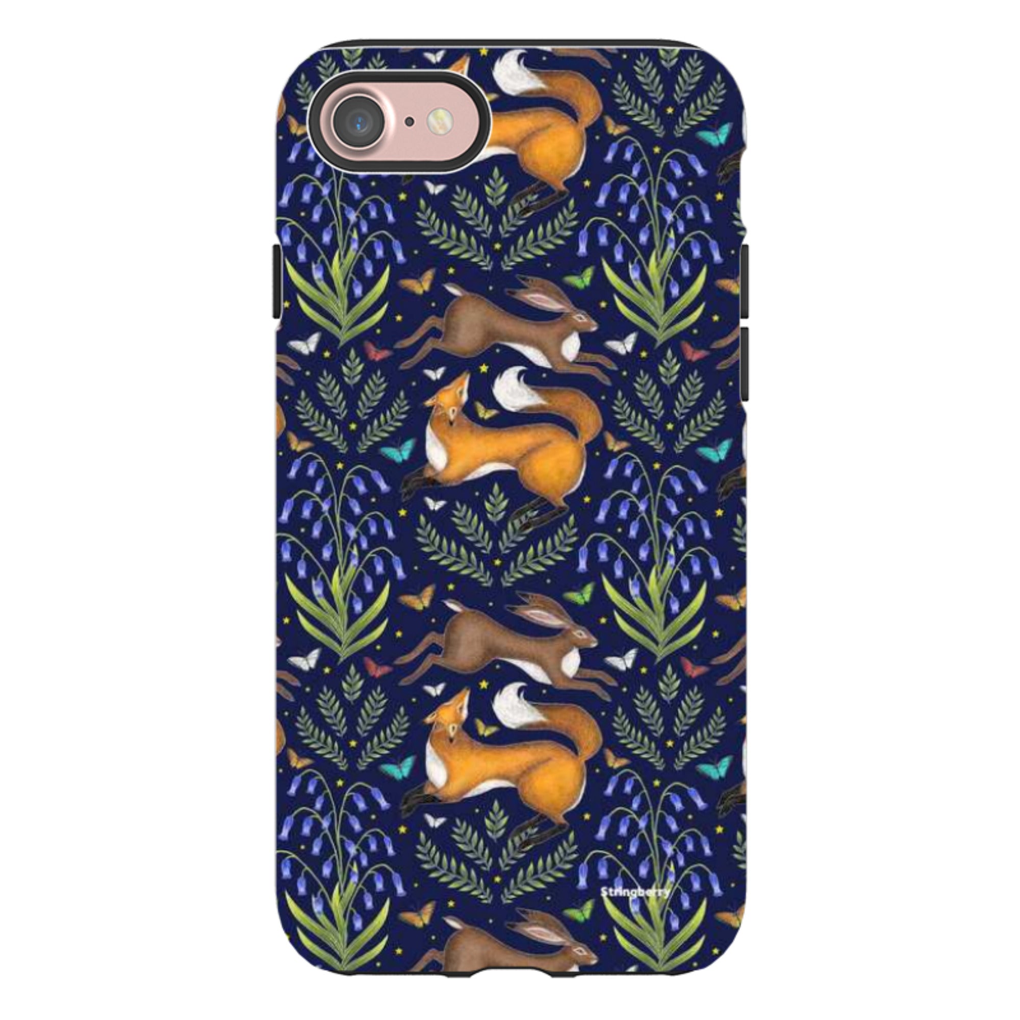 iPhone Tough Case - Fox And Hare By Catherine Rowe