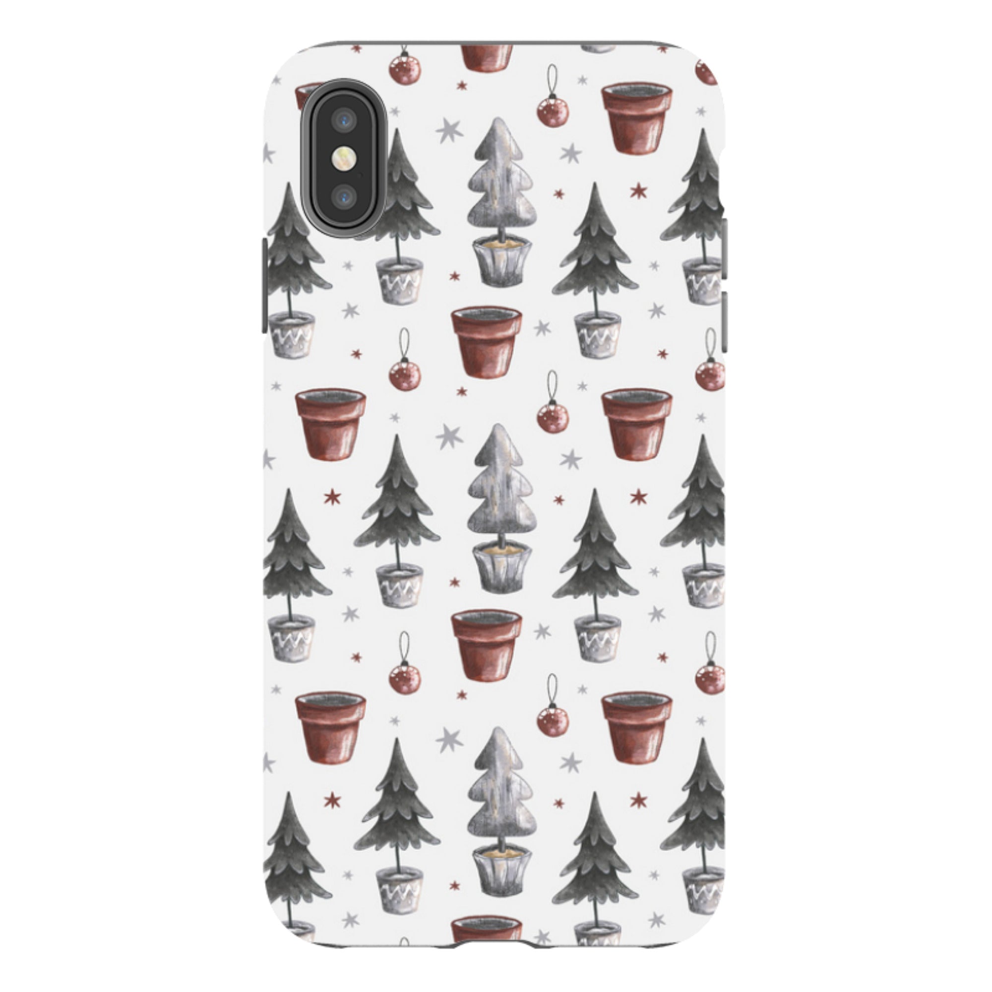 iPhone Tough Case - Xmas Tree Pattern