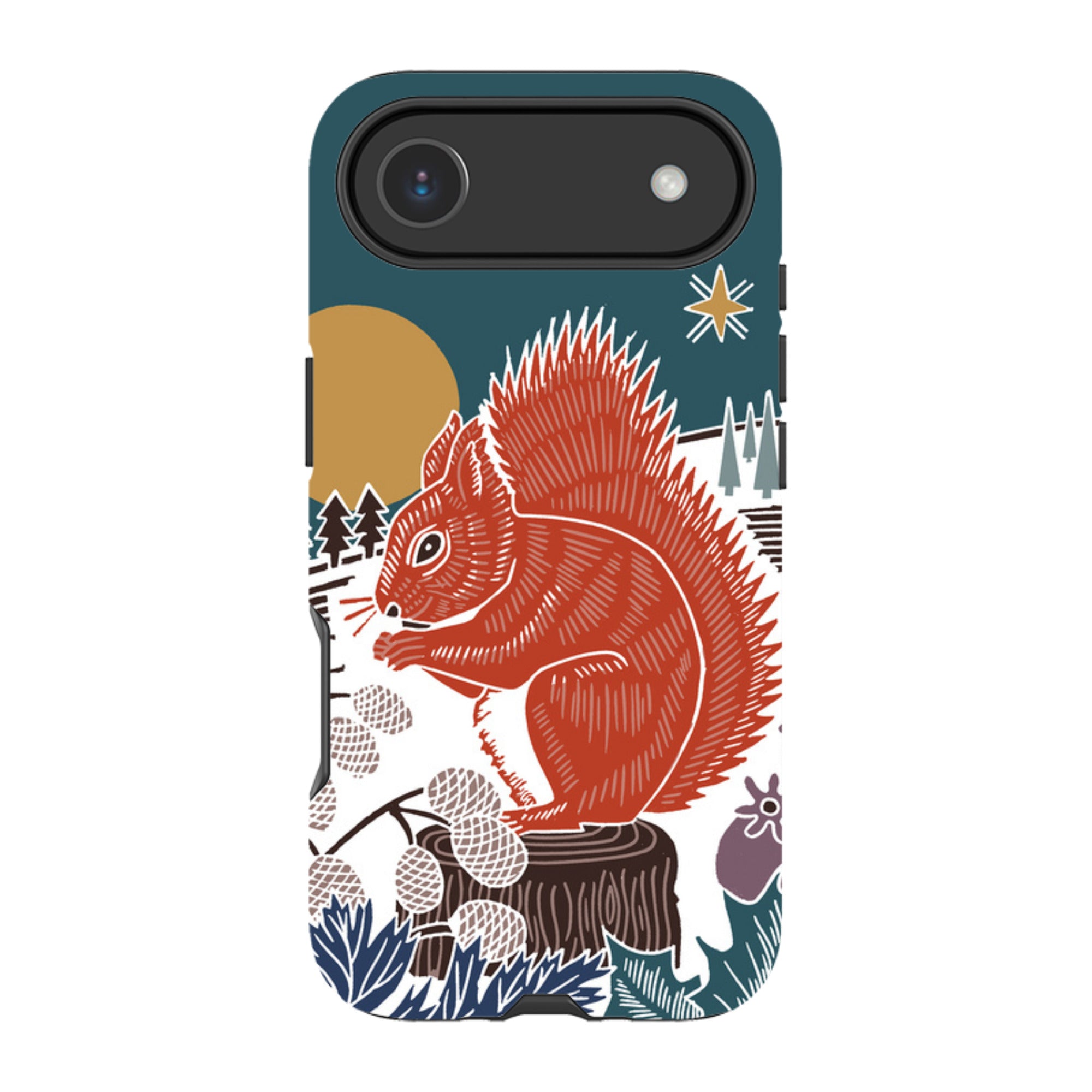 iPhone Tough Case - Winter Squirrel By Kate Heiss