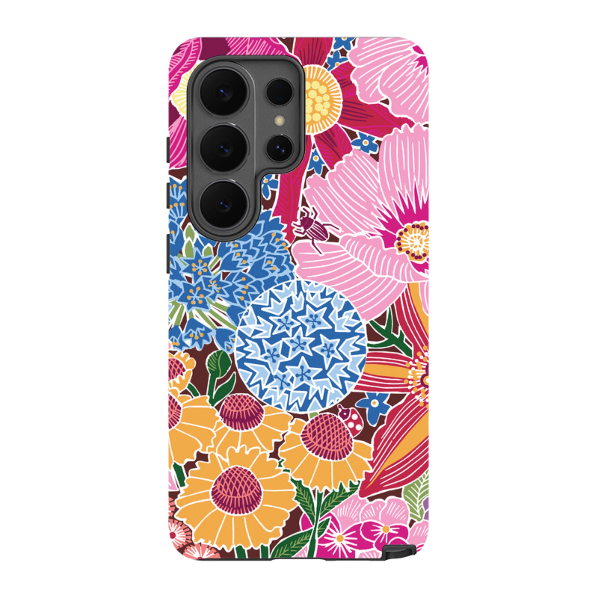 Samsung Tough Case - Jigsaw Floral 2 By kate Heiss