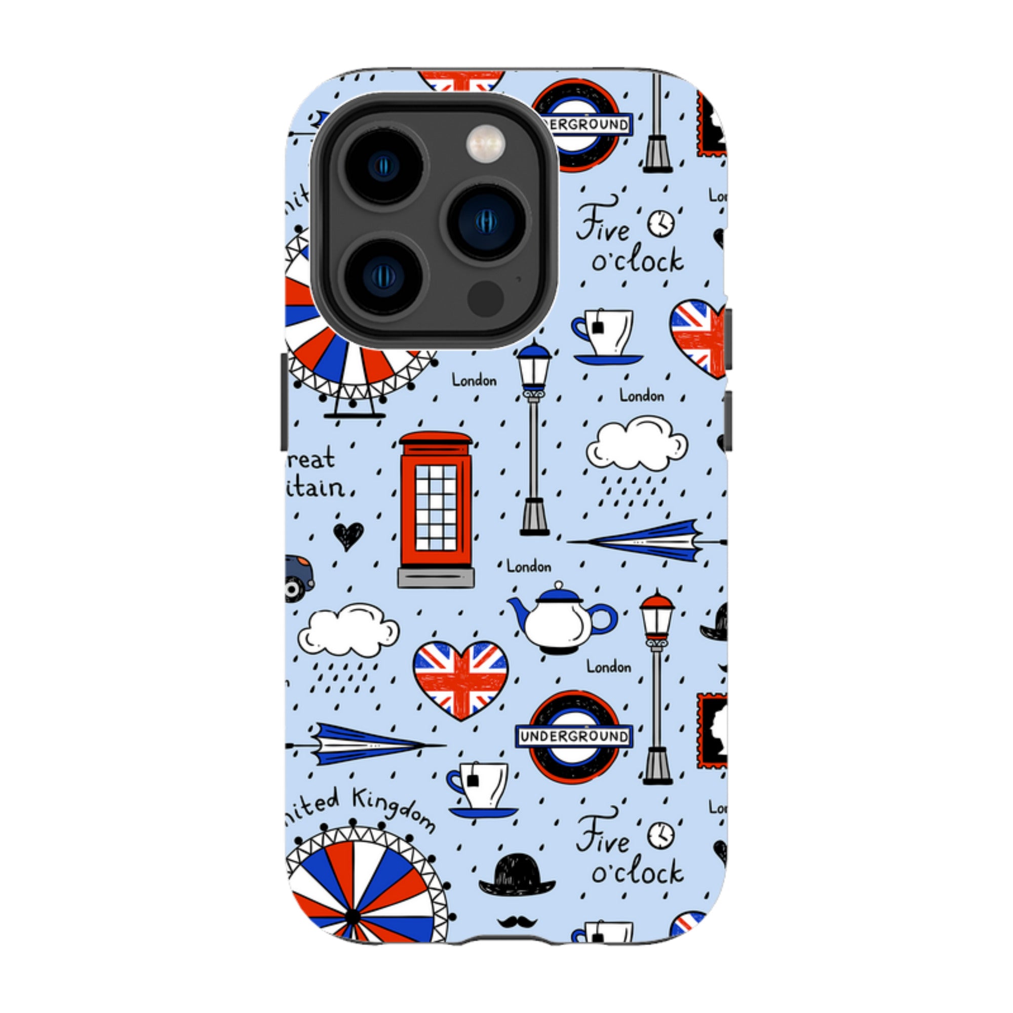 iPhone Tough Case - Blue London