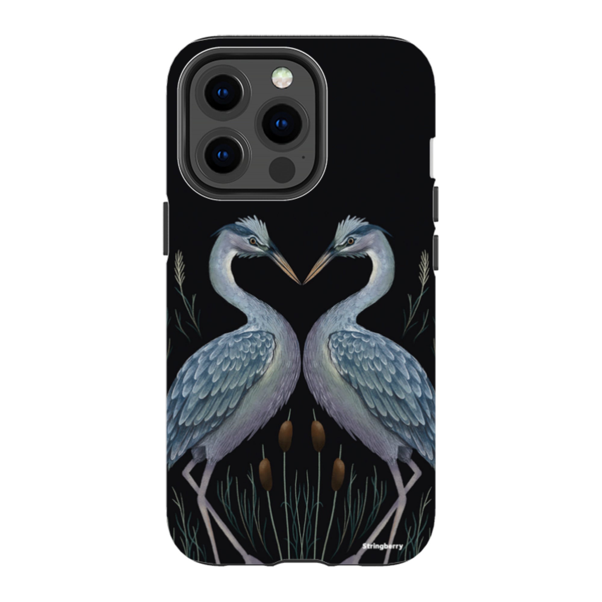 iPhone Tough Case - Heron Pair By Anna Stead
