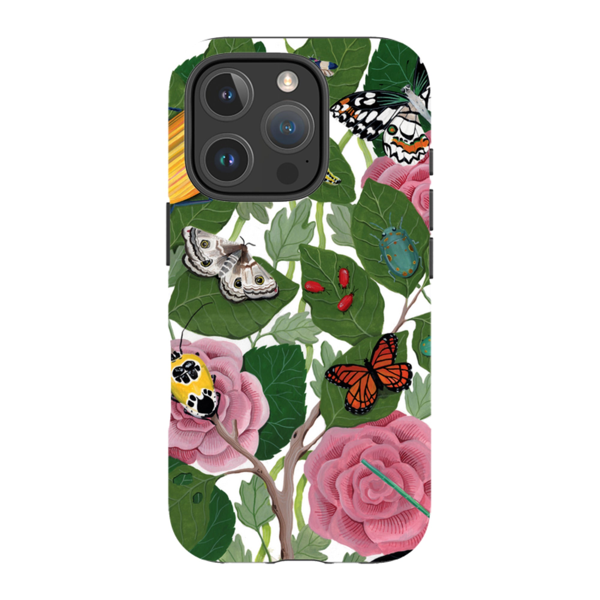 iPhone Tough Case - Butterflies And Beatles By Bex Parkin