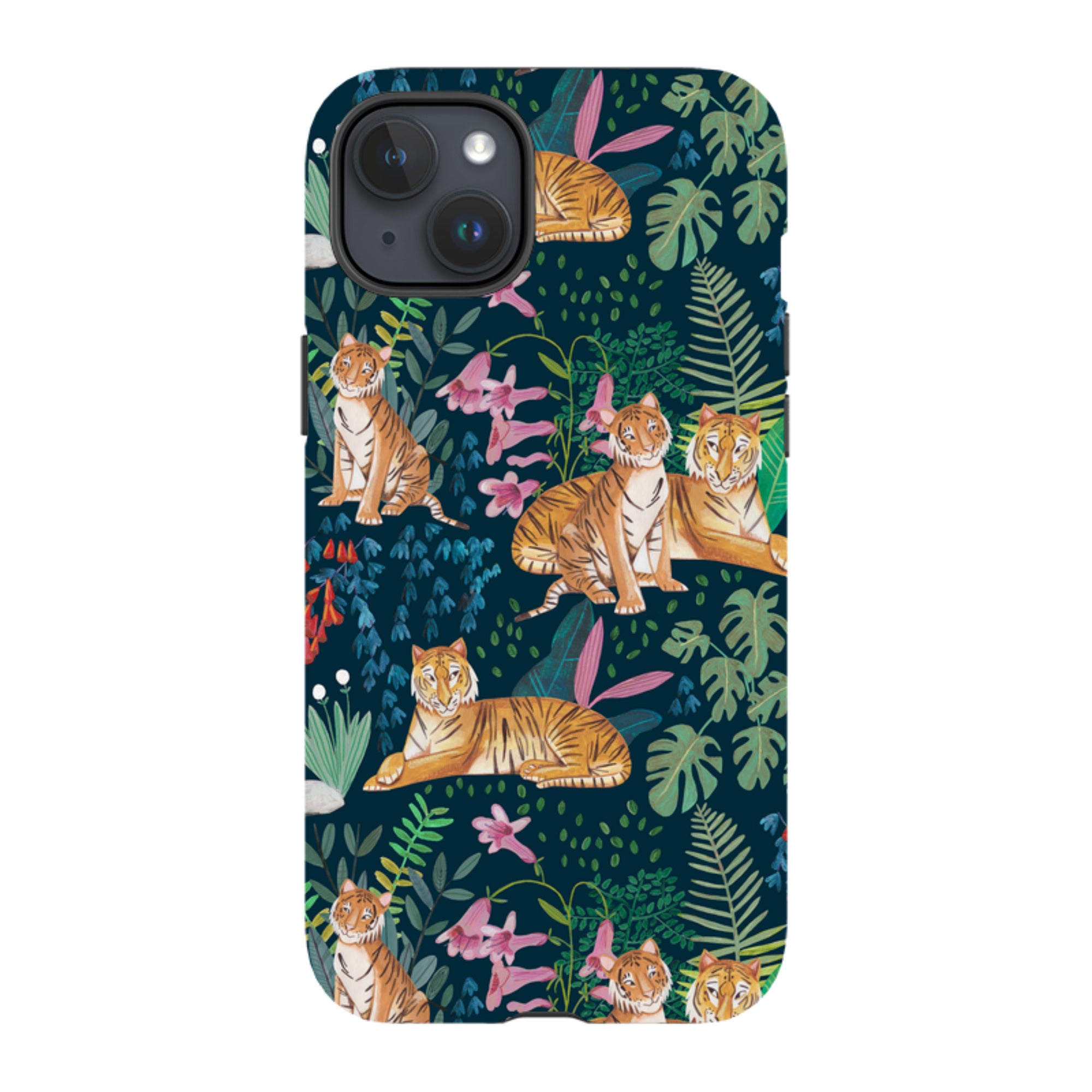 iPhone Tough Case - Tiger Pattern By Caroline Bonne Muller