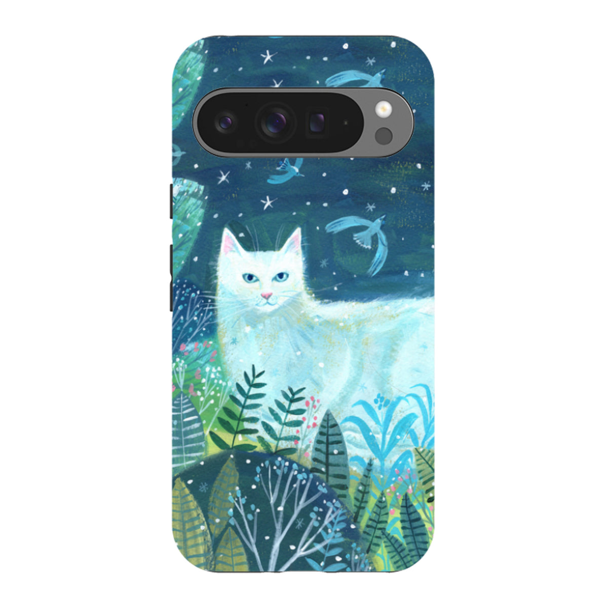 Google Tough Case - White Cat By Mary Stubberfield