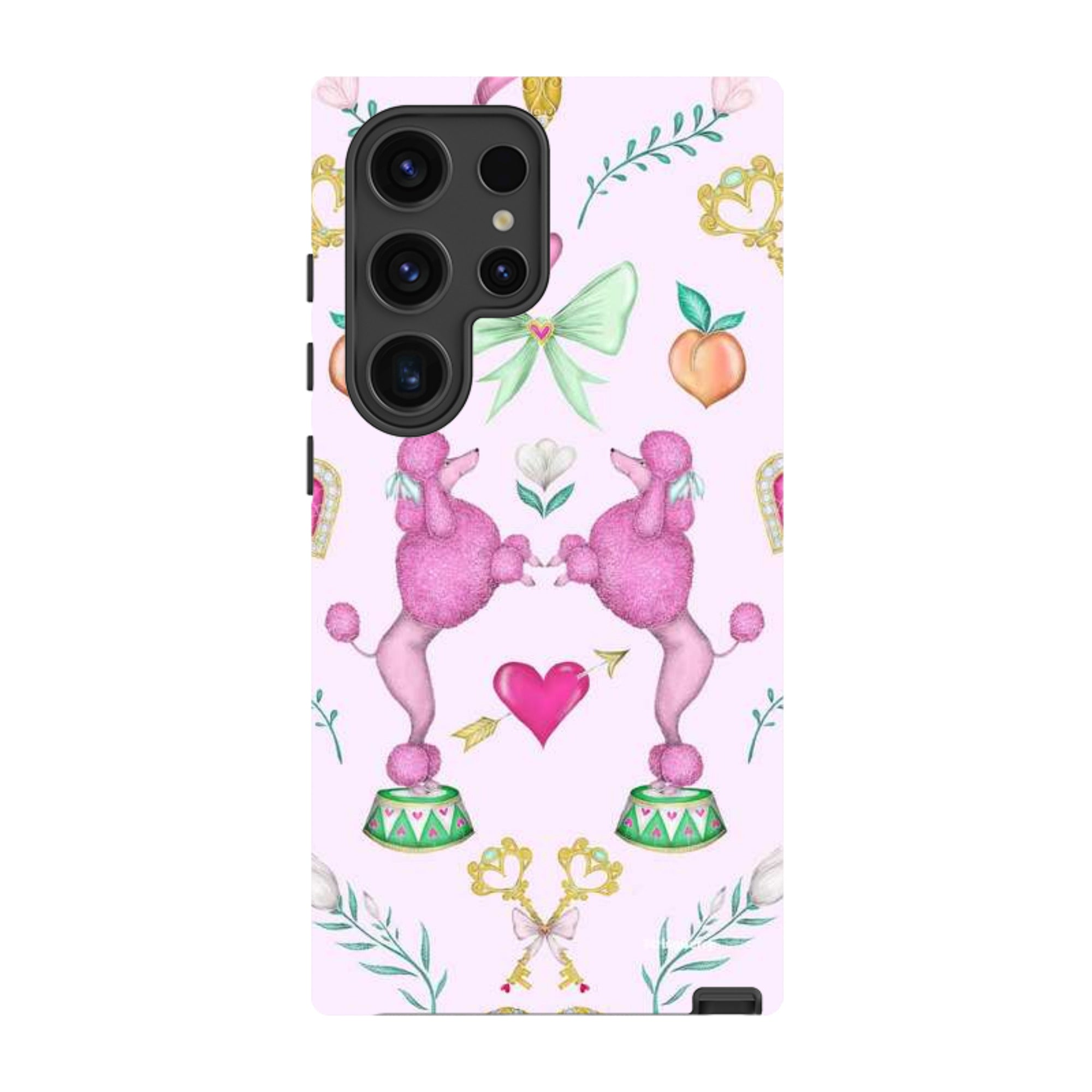Samsung Tough Case - Pink Poodle Parlour Sugar By Catherine Rowe