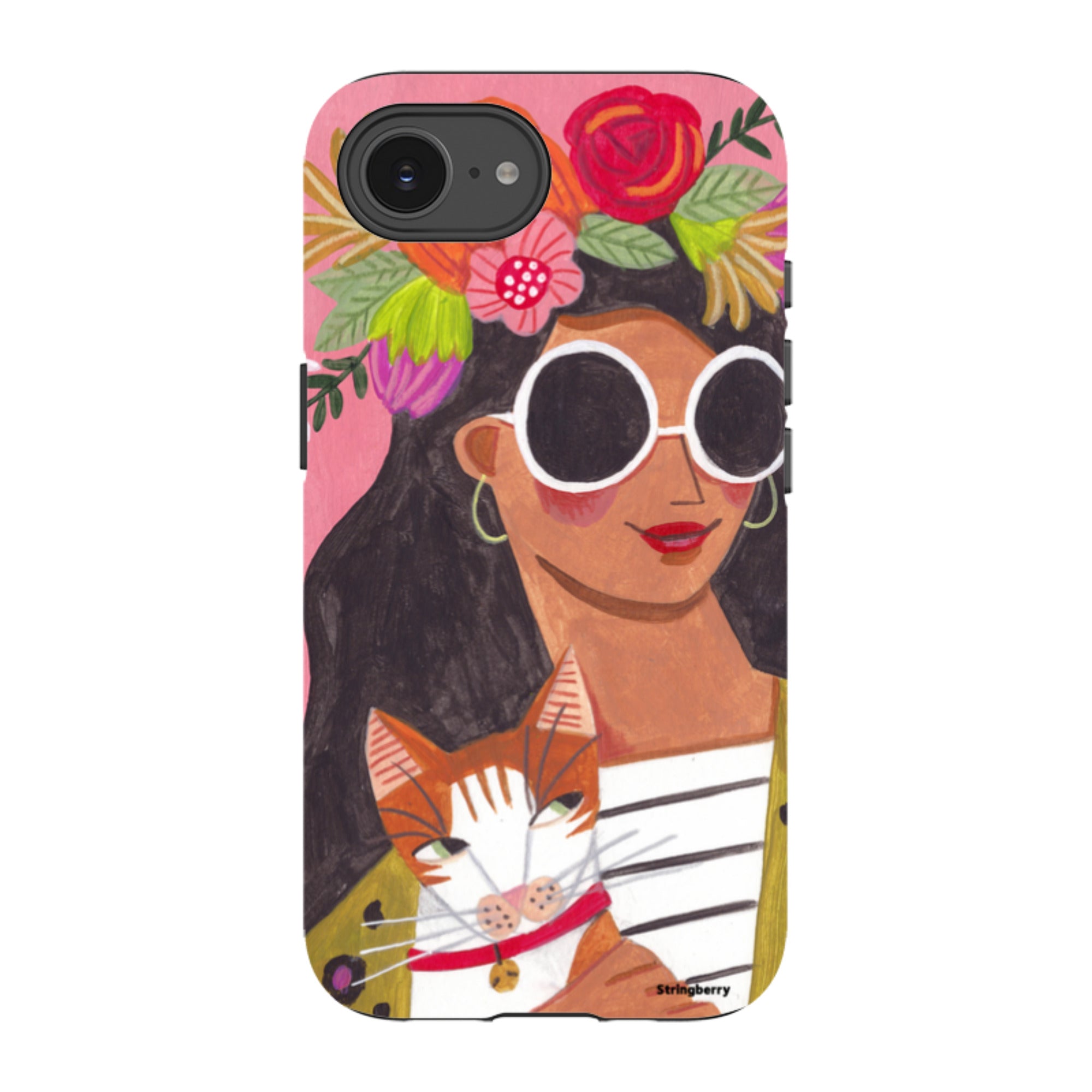 iPhone Tough Case - Woman & Cat By Caroline Bonne Muller