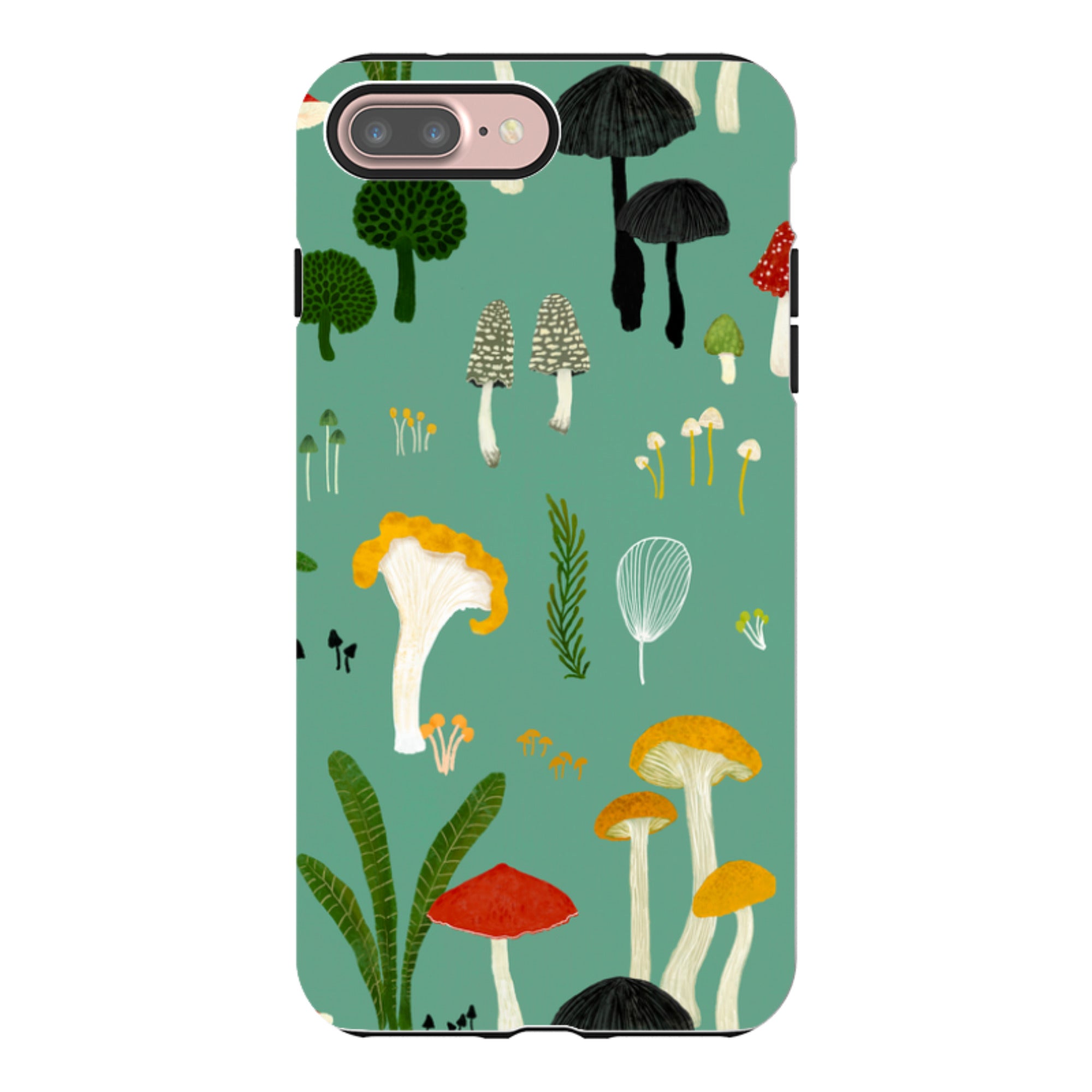 iPhone Tough Case - Mushroom Pattern By Katherine Quinn