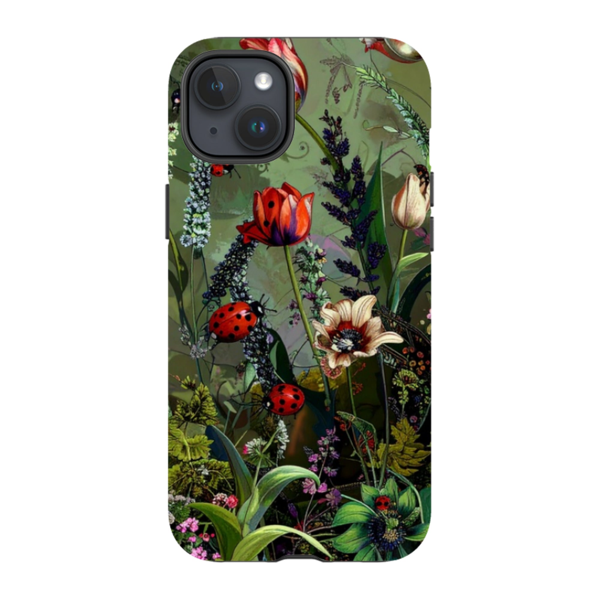 iPhone Tough Case - Green Vyne Ladybirds