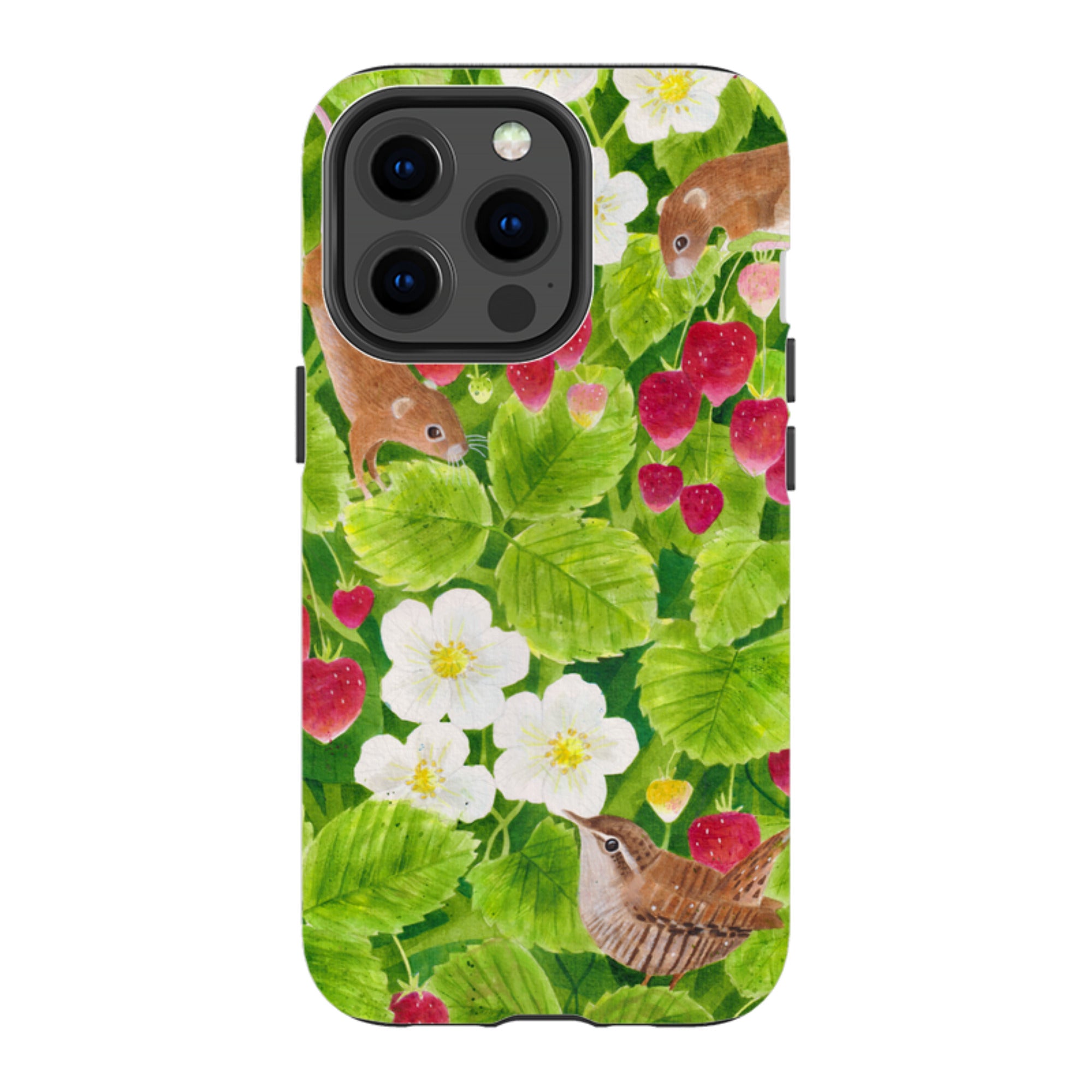 iPhone Tough Case - Strawberry Thieves By Bex Parkin