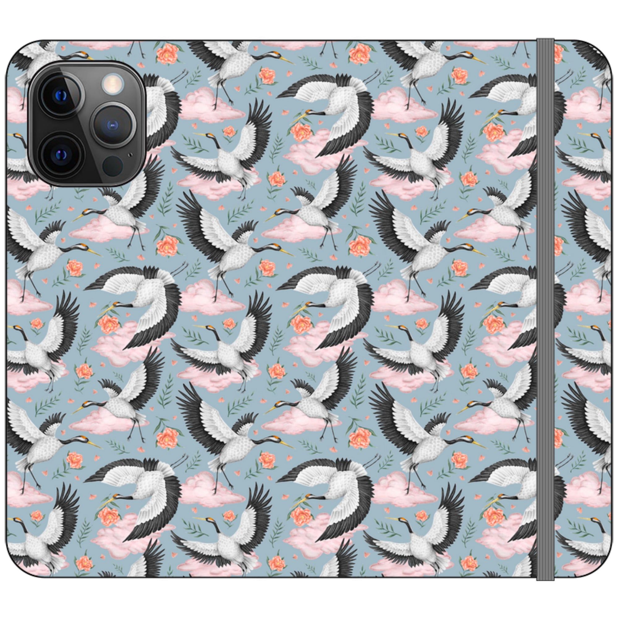 Flight of the Cranes Wallet Case By Catherine Rowe
