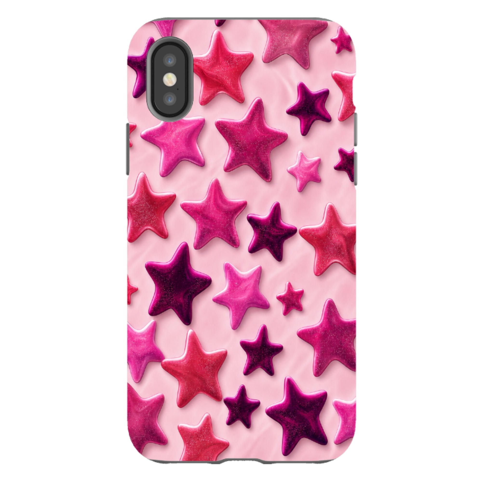 iPhone Tough Case - Fuchsia Star