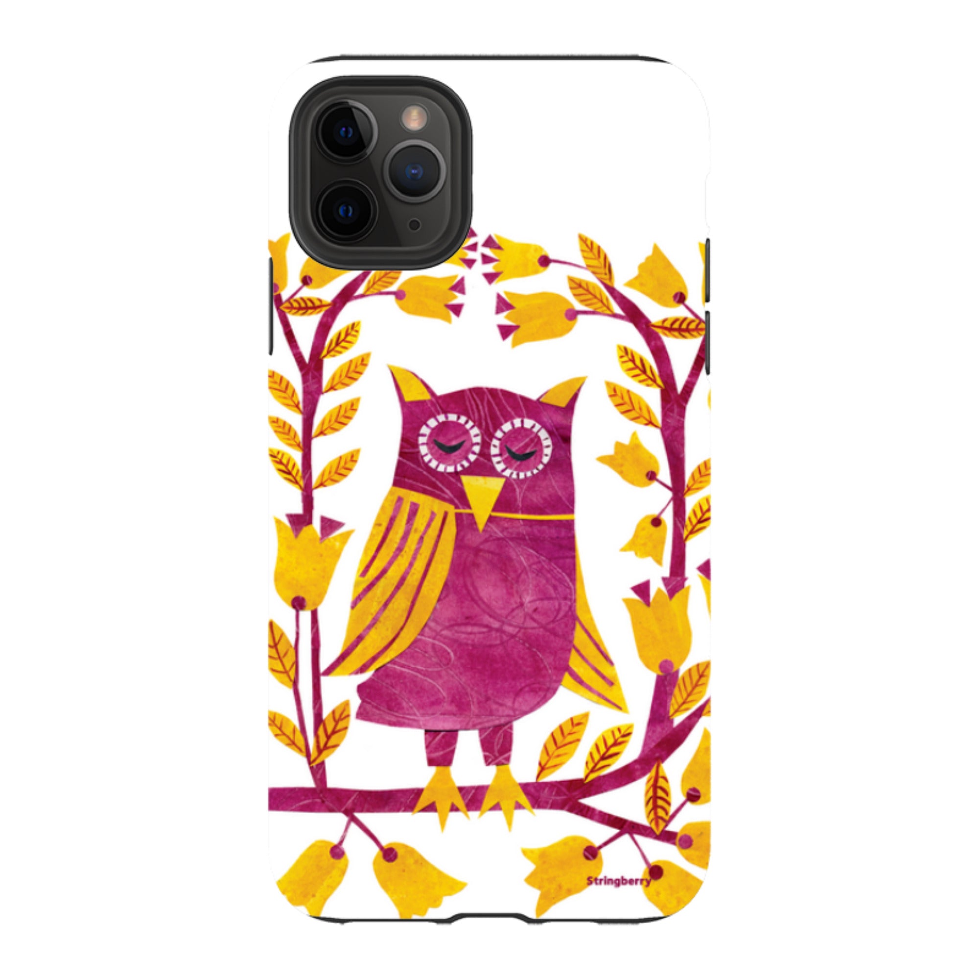 iPhone Tough Case - Folk Owl By Tracey English