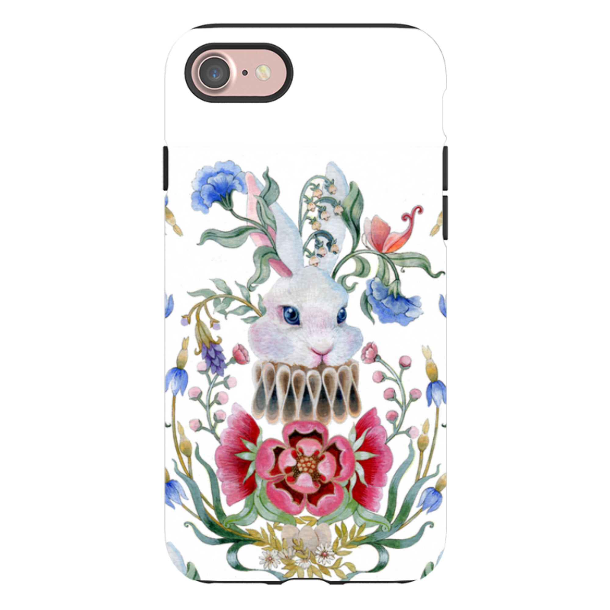 iPhone Tough Case - White Rabbit By Maria Matos