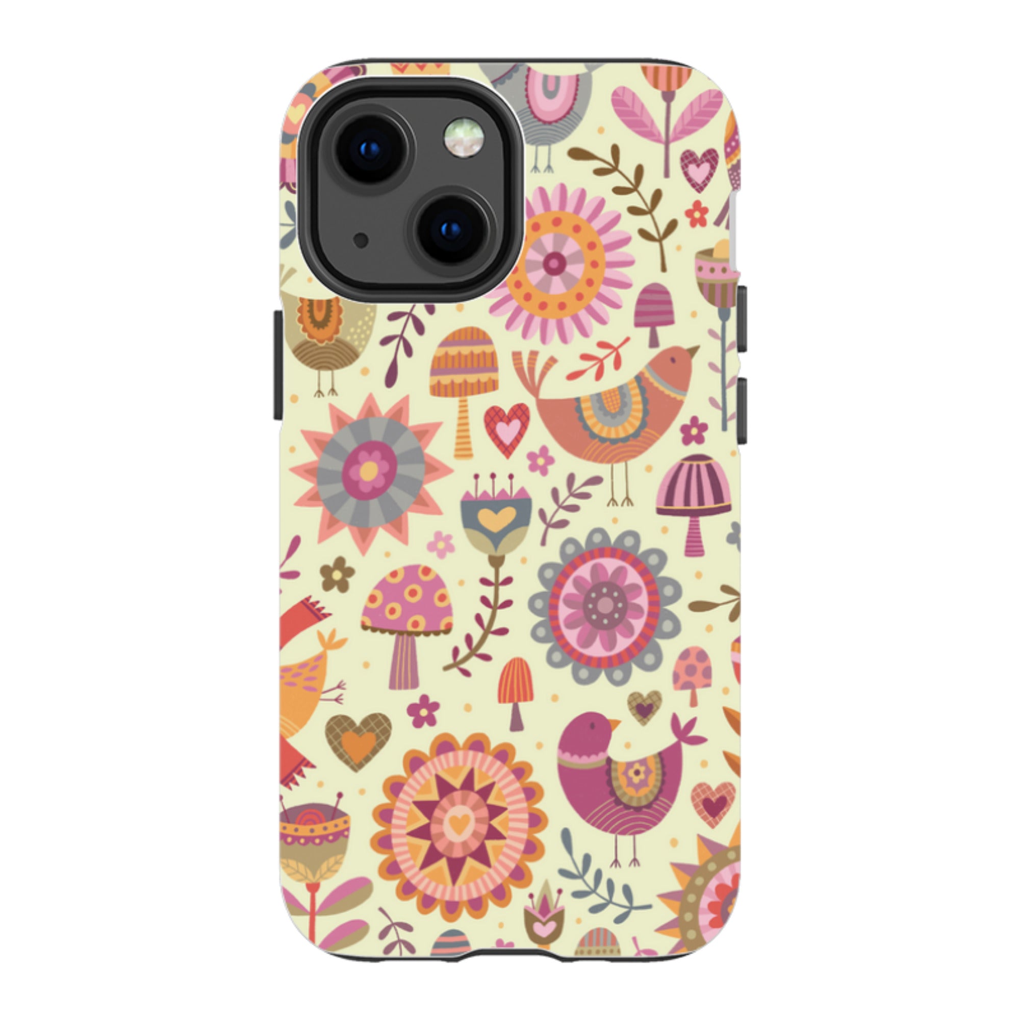 iPhone Tough Case - Bird Pattern II By Suzy Taylor