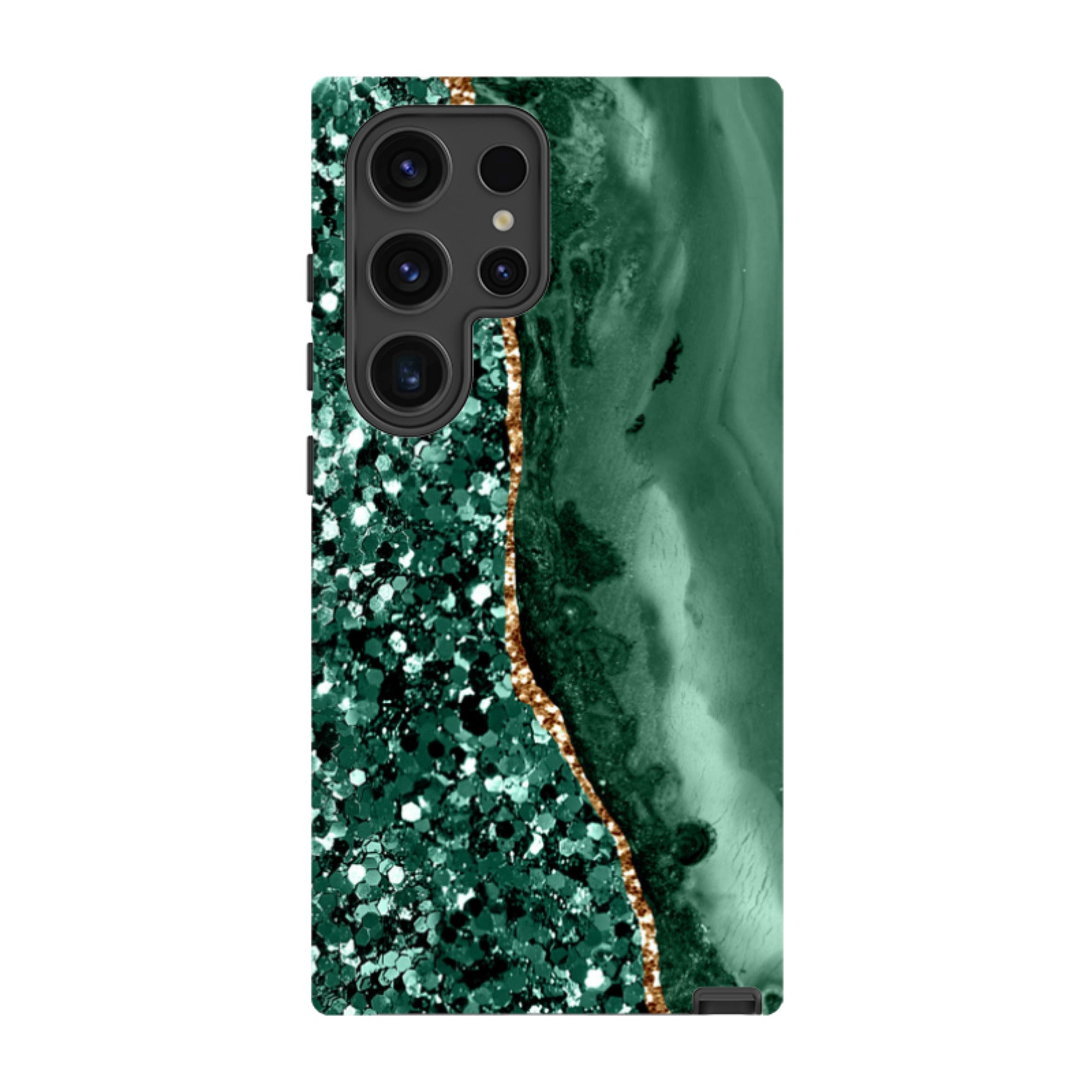 Samsung Tough Case - Green Shade (case does not glitter)