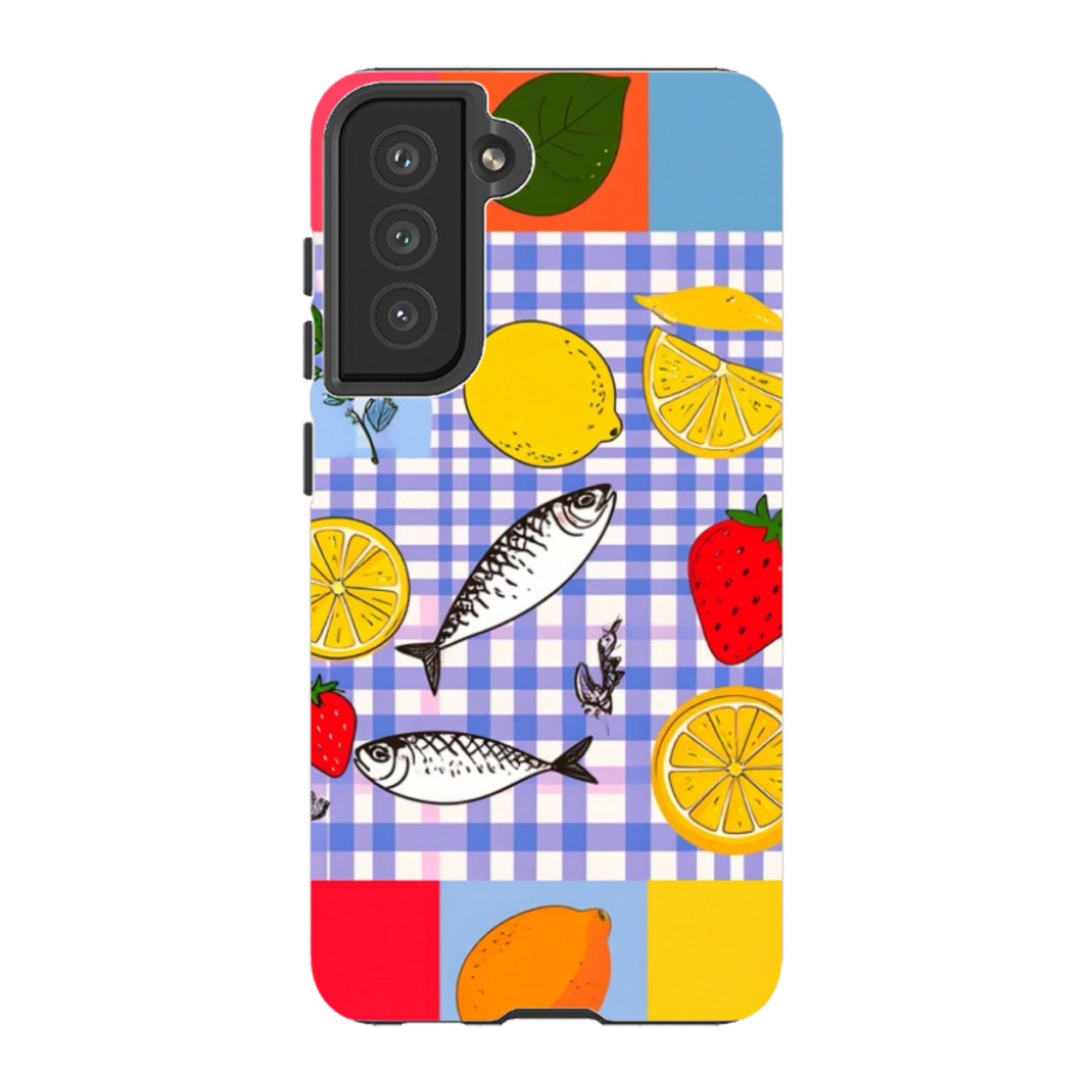 Samsung Tough Case - Sardines and Checks