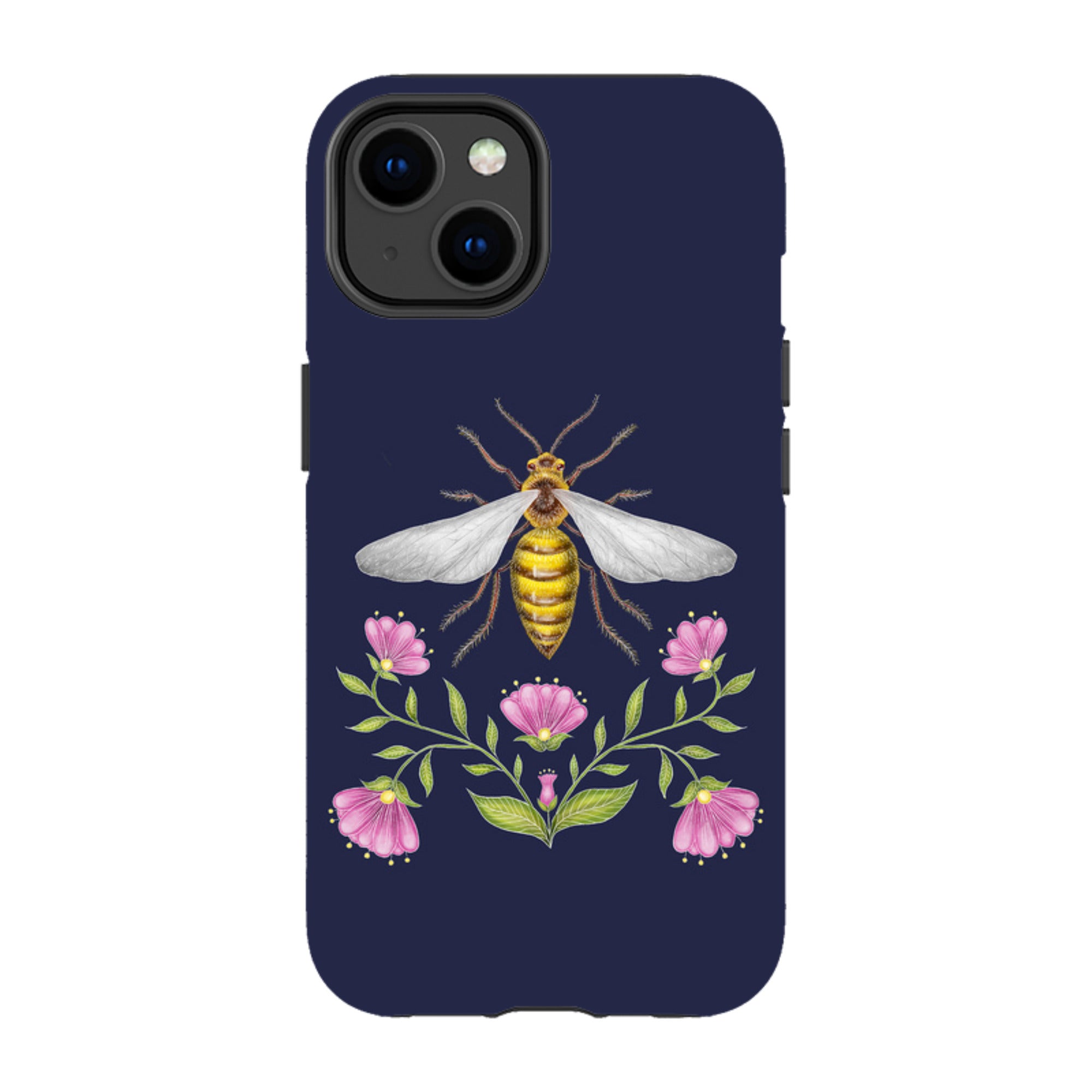 iPhone MagSafe Tough Case - Wings Of Freedom Navy By Catherine Rowe
