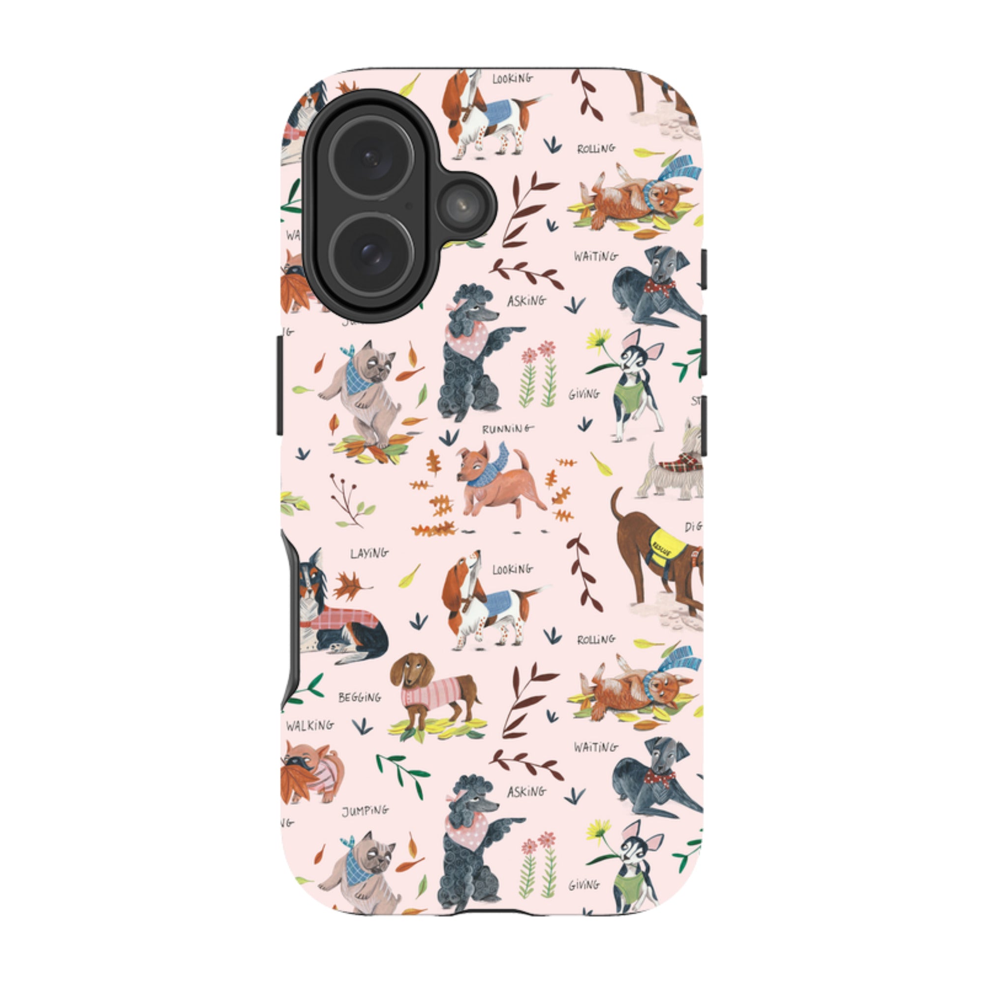 iPhone MagSafe Tough Case -  Dog Pattern By Caroline Bonne Muller