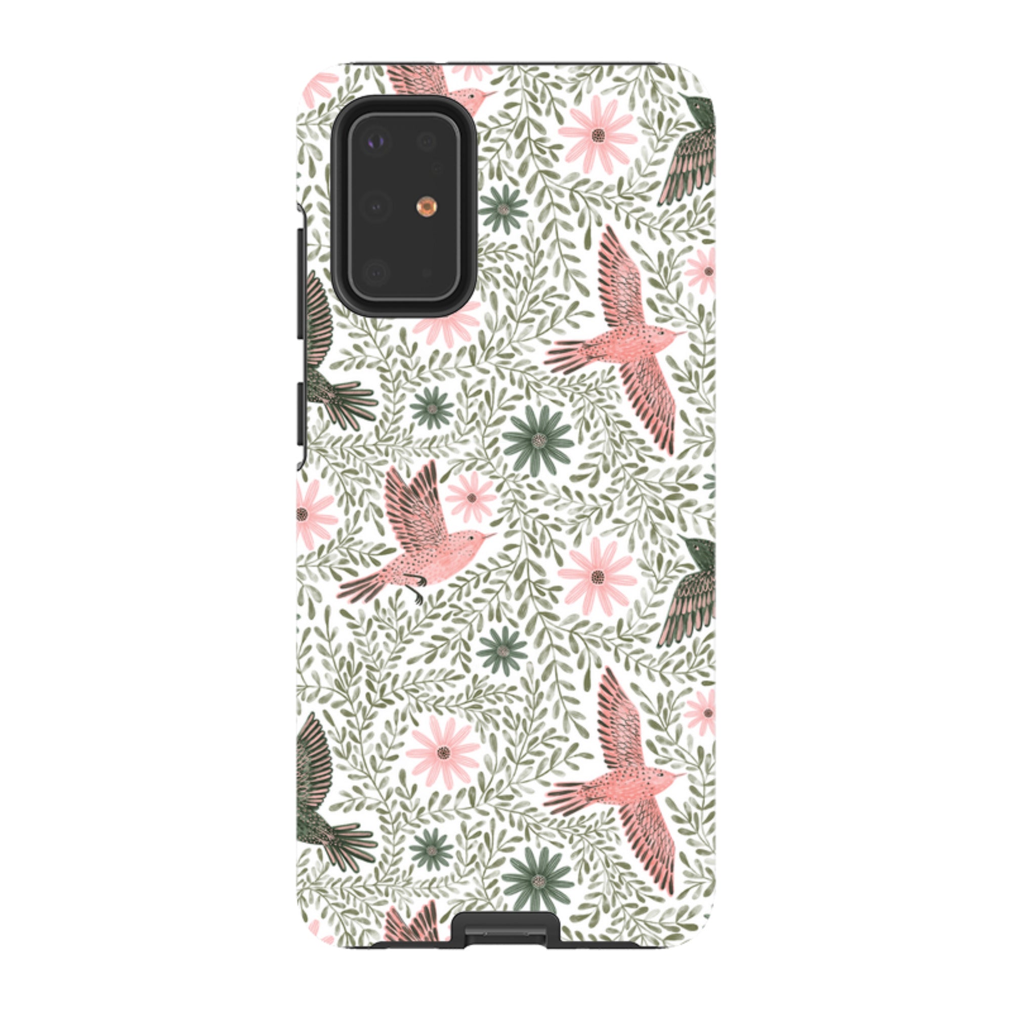 Samsung Tough Case - Bird Pattern Green By Lee Foster Wilson