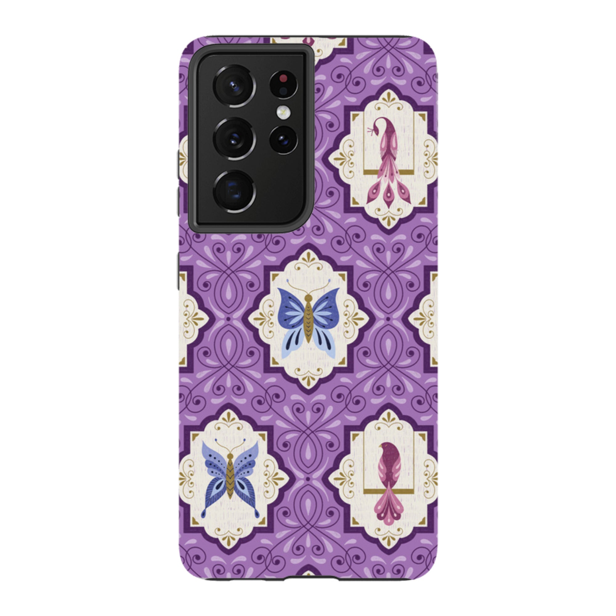 Samsung Tough Case - Wingframes Med Purple By Jenny Zemanek
