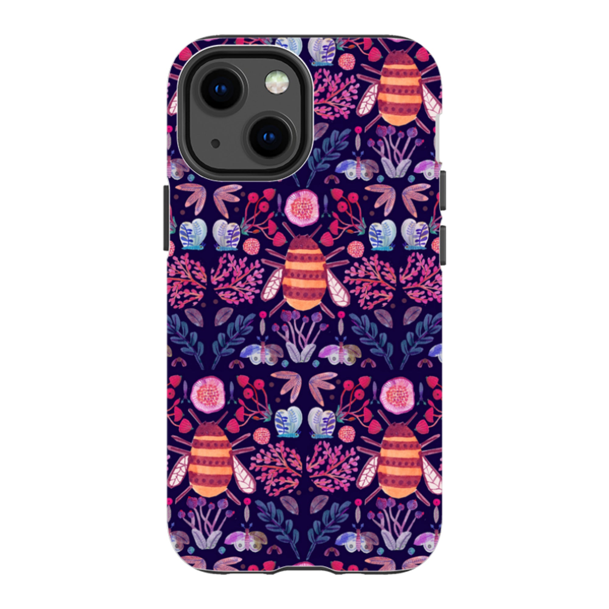 iPhone Tough Case - Botanics and Insects By Gabriela Larios