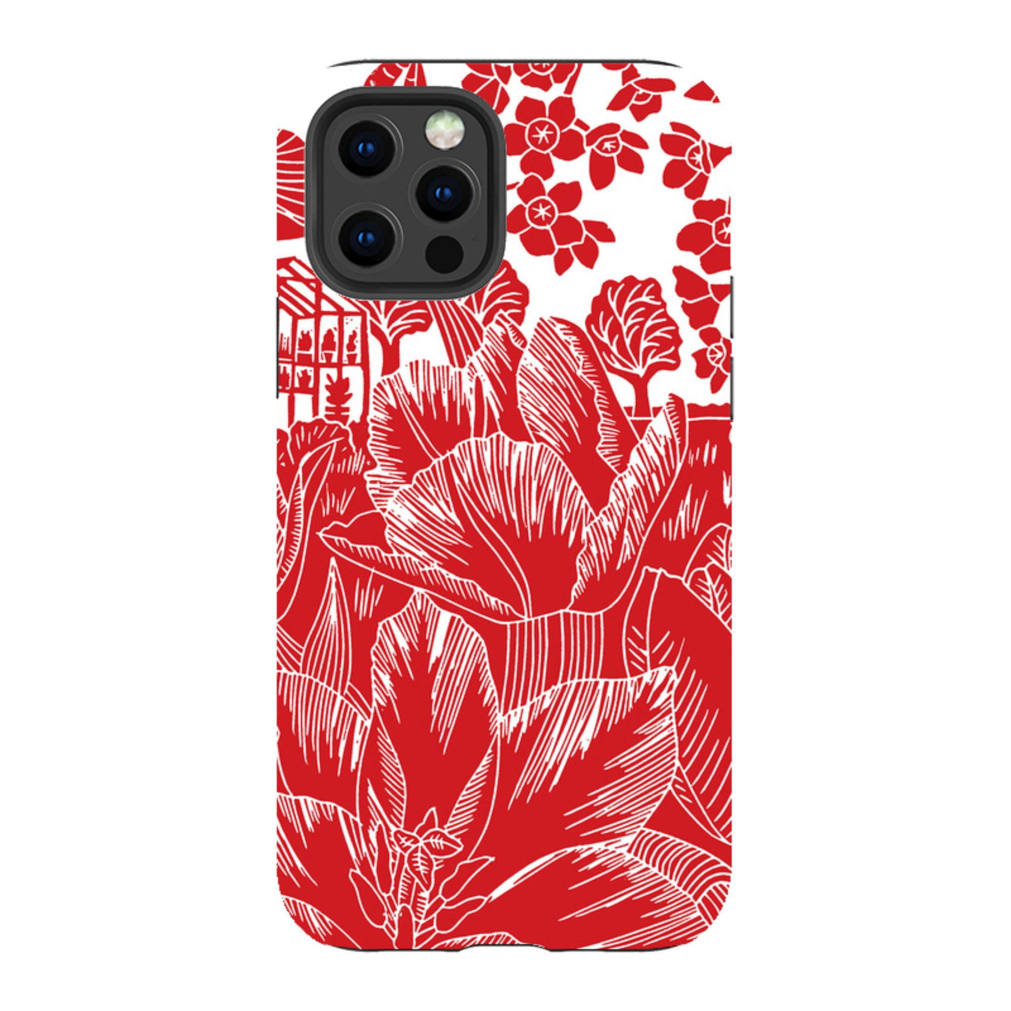 iPhone Tough Case - Tulip Silhouette By Kate Heiss