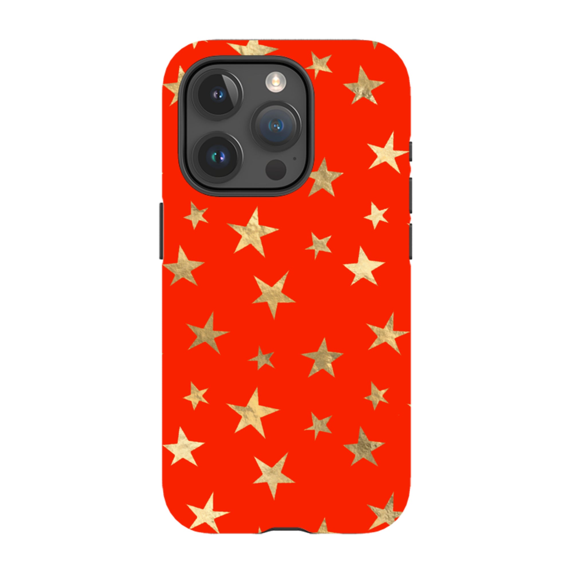 iPhone MagSafe Tough Case - Red and Gold Stars