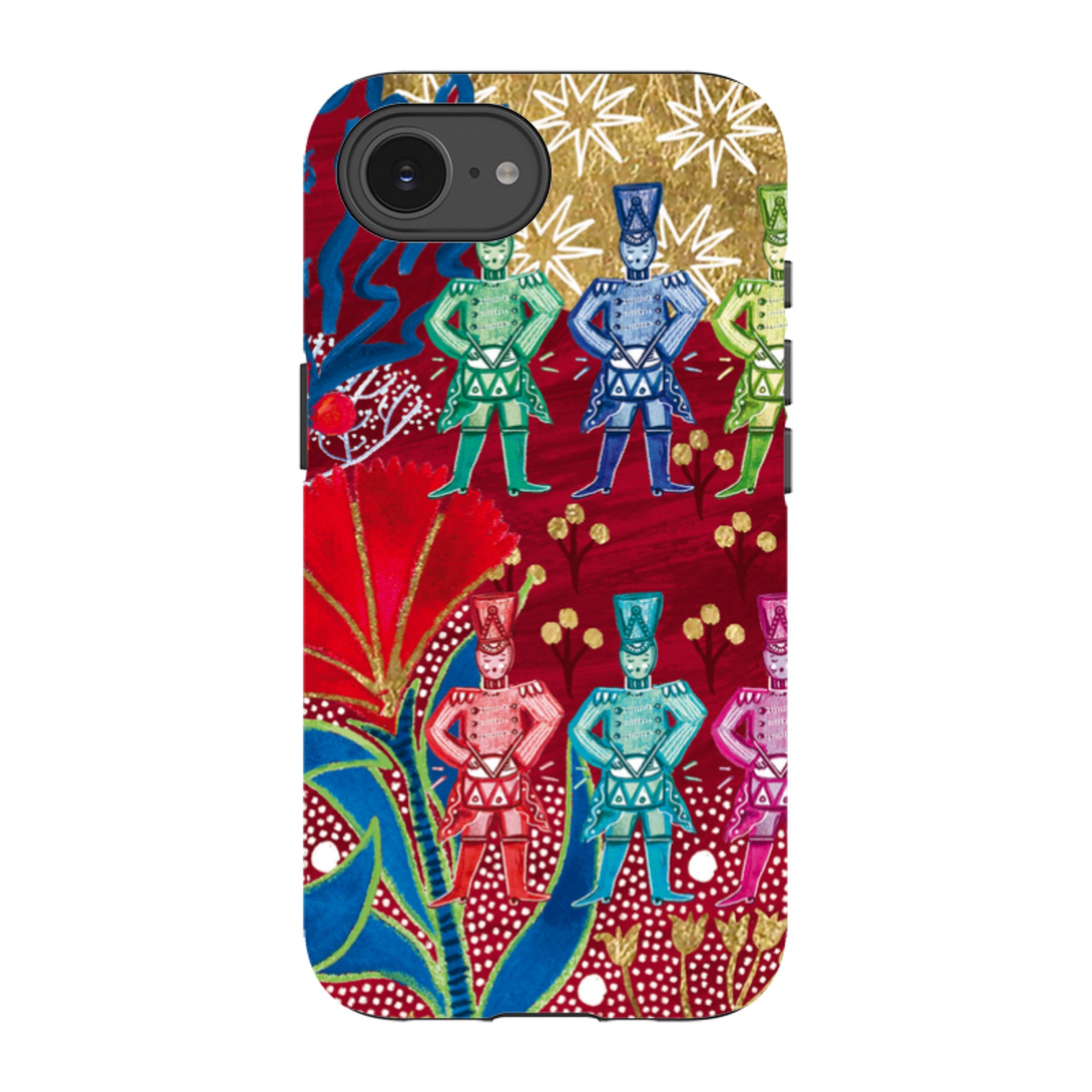 iPhone Tough Case - Drummers Drumming By Emma Frances Grant