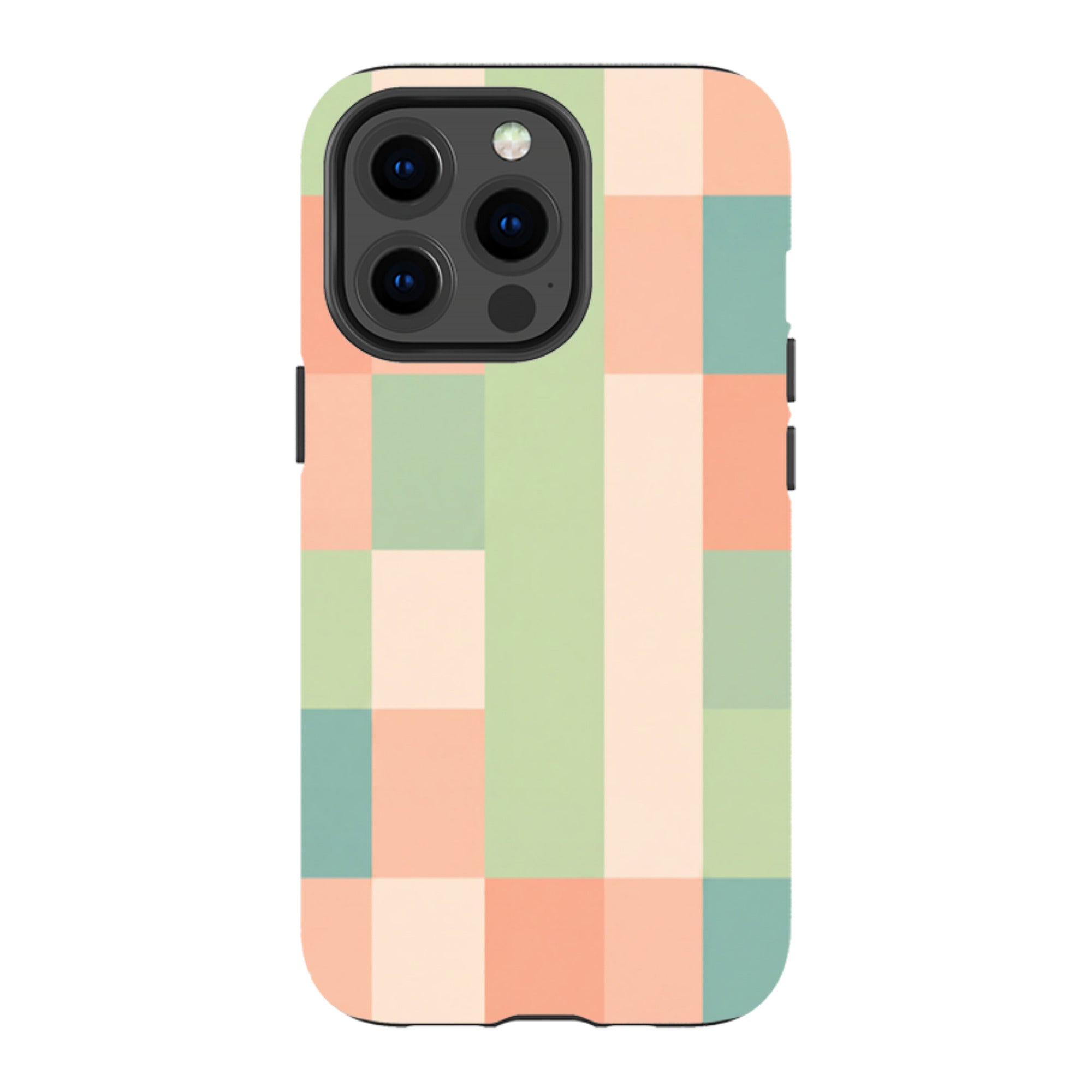 iPhone MagSafe Tough Case - Pastel Gingham