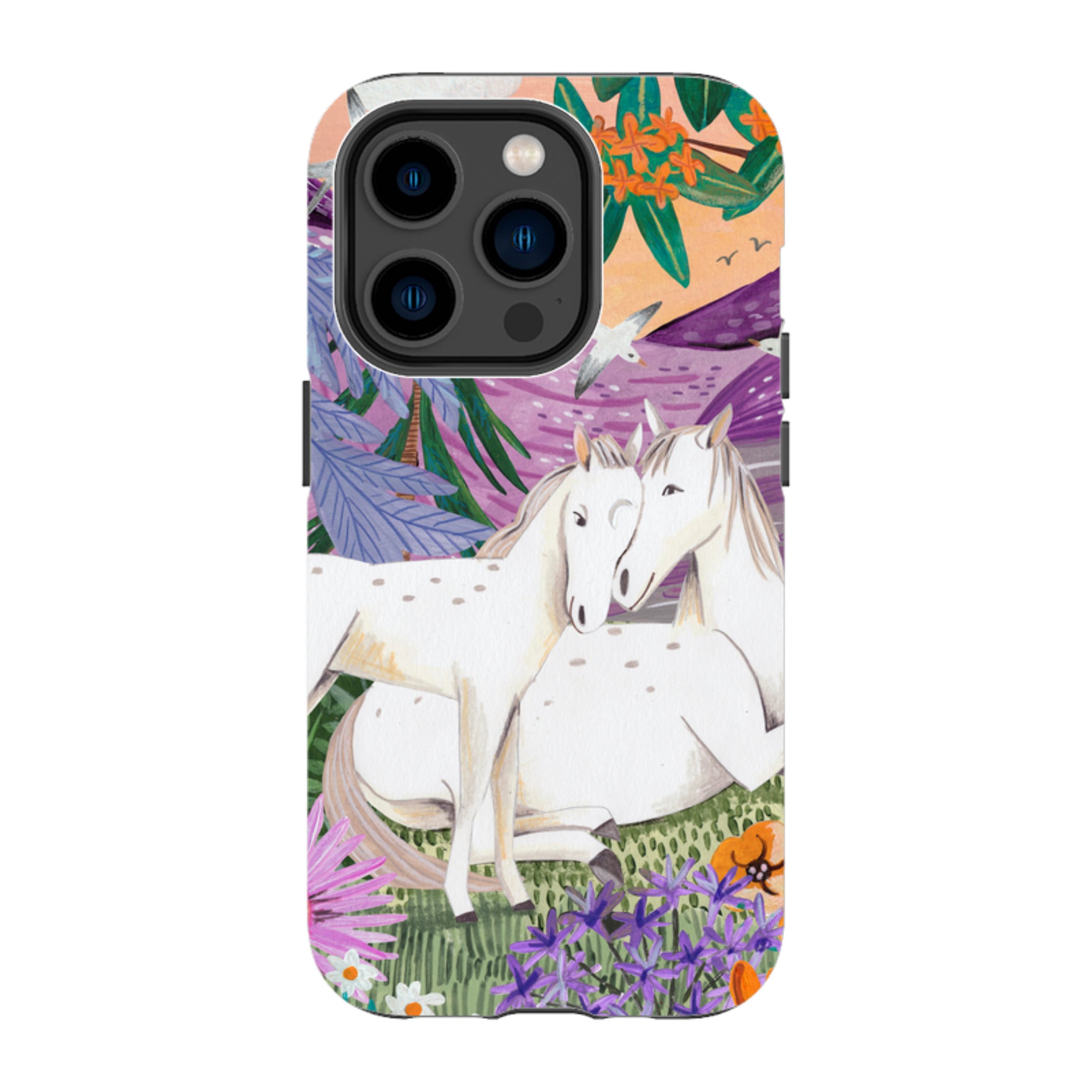 iPhone Tough Case - Horses By Caroline Bonne Muller