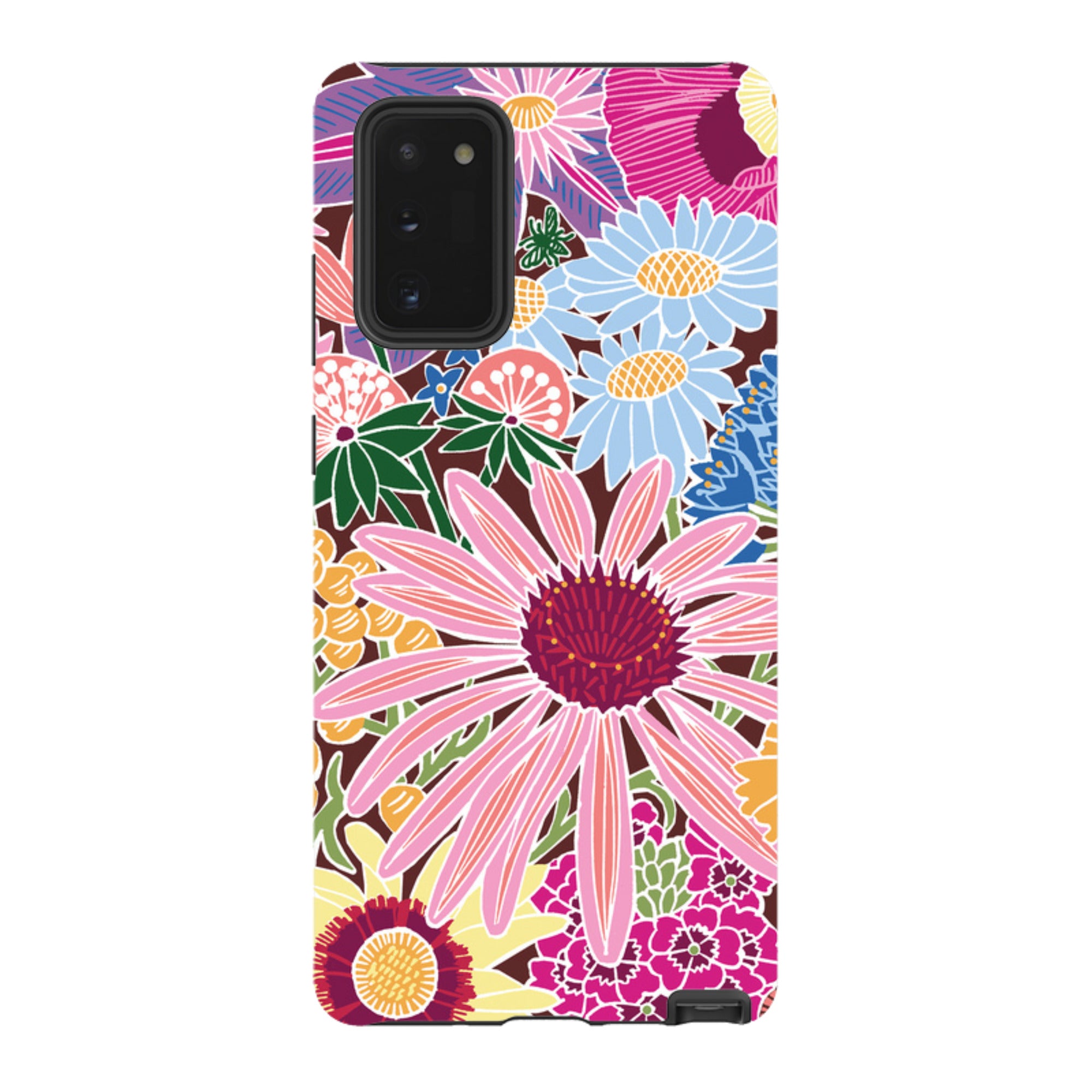 Samsung Tough Case - Jigsaw Floral 1 By kate Heiss
