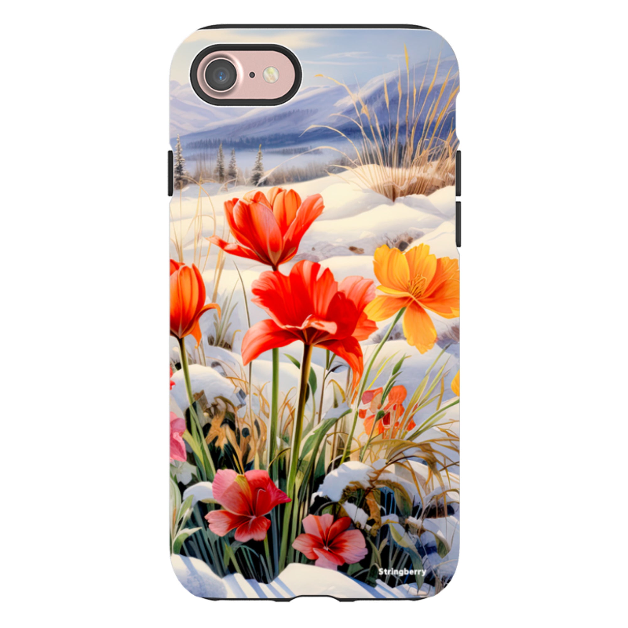 iPhone Tough Case - Winter Wild Flowers III