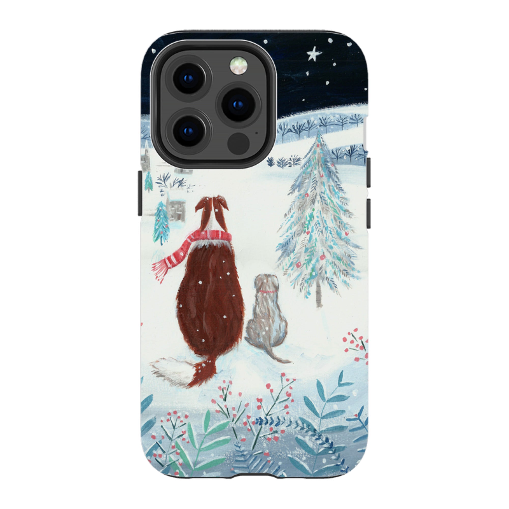 iPhone MagSafe Tough Case - Snow Dogs By Mary Stubberfield