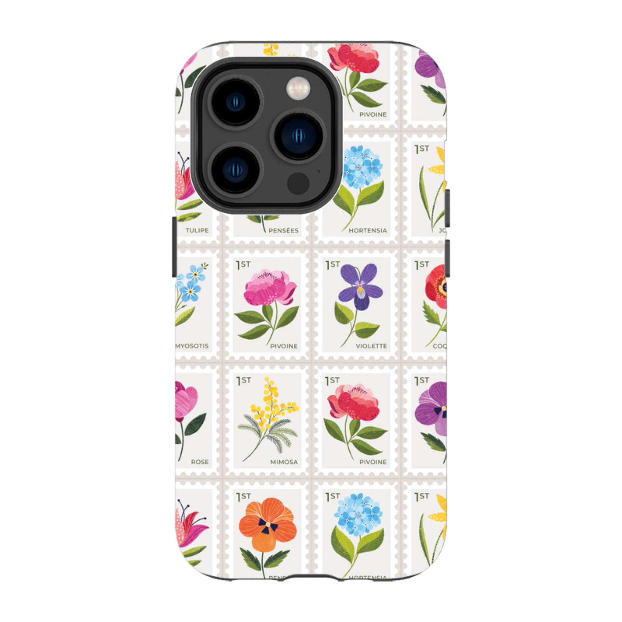 iPhone Tough Case - Floral Postage Stamps By Ali Brookes