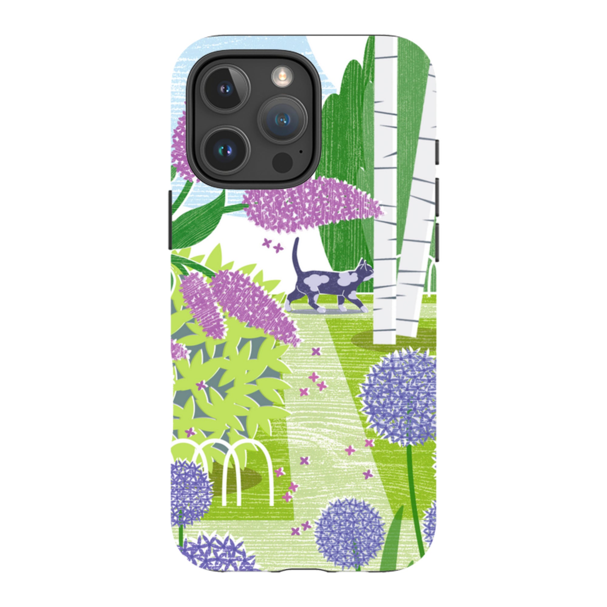 iPhone MagSafe Tough Case -  Lilac and Alliums By Liane Payne