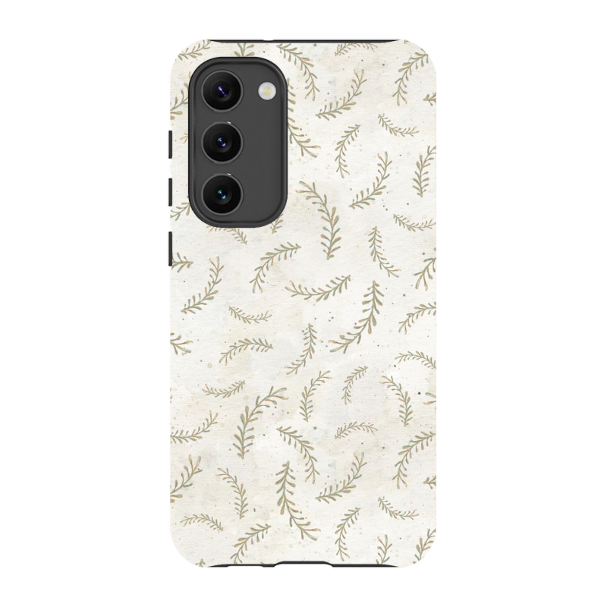 Samsung Tough Case - Feathers Grey By Katherine Quinn