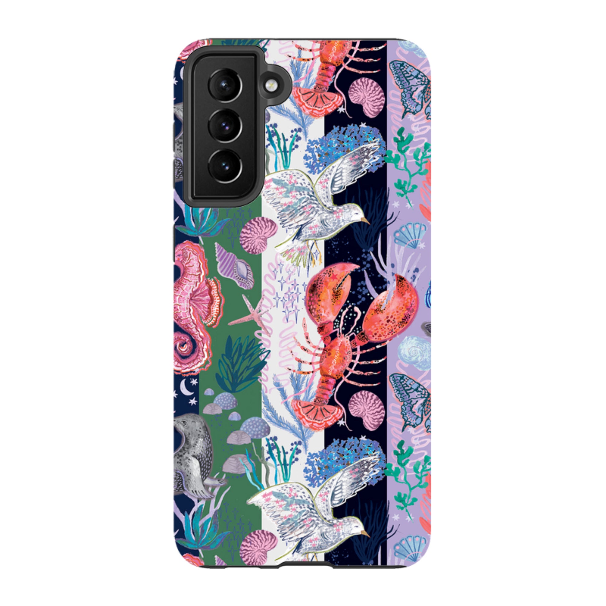 Samsung Tough  Case - Coastal Calling Stripe I By Emma Frances Grant
