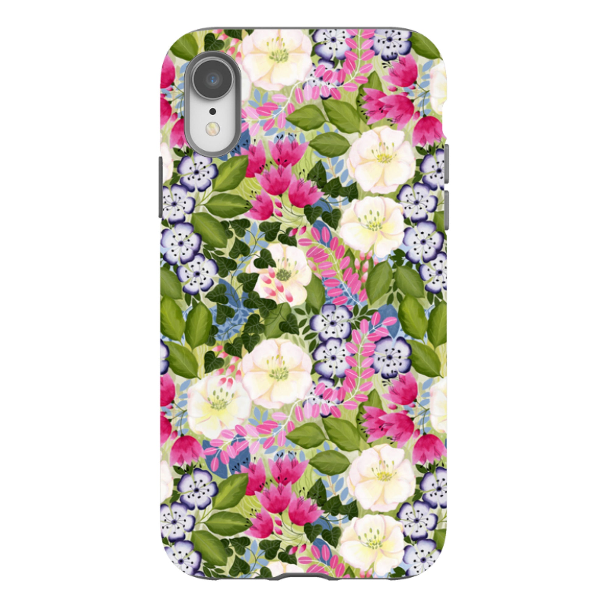 iPhone Tough Case - Pink Flowers By Bex Parkin