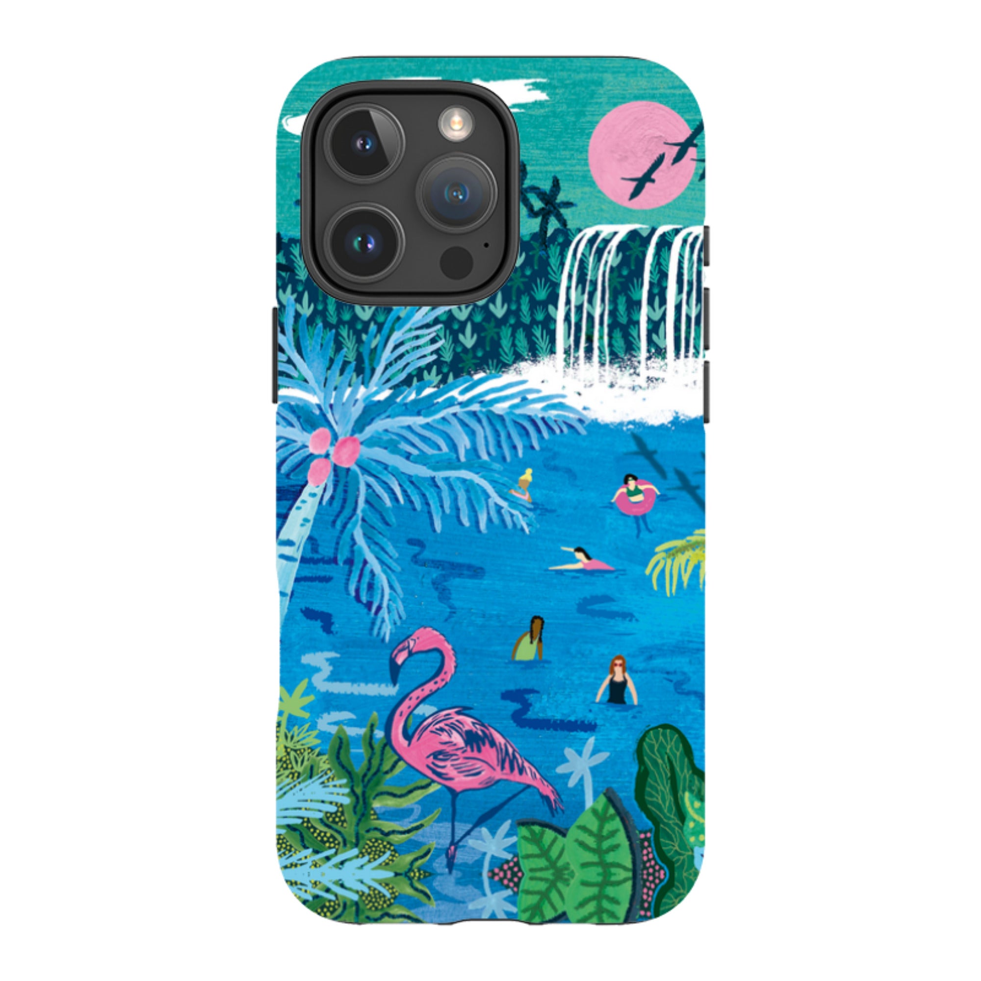iPhone Tough Case - Palm Pool By Emma Frances Grant