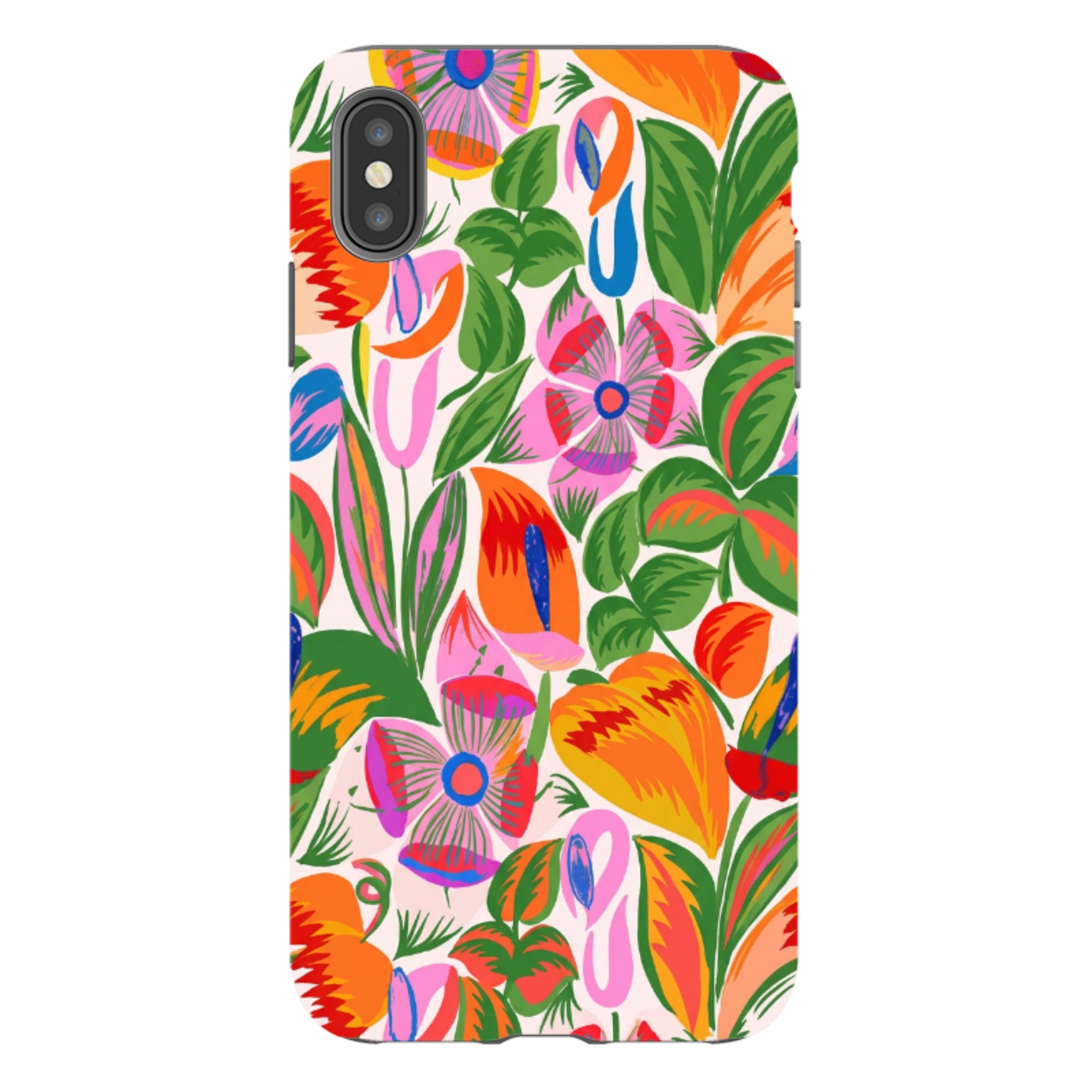 iPhone Tough Case - Vintage Tropical Floral