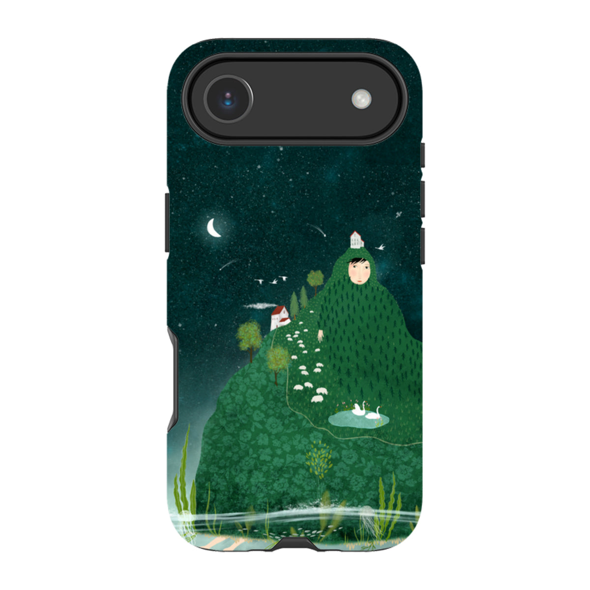 iPhone Tough Case - Hill lady By Katherine Quinn