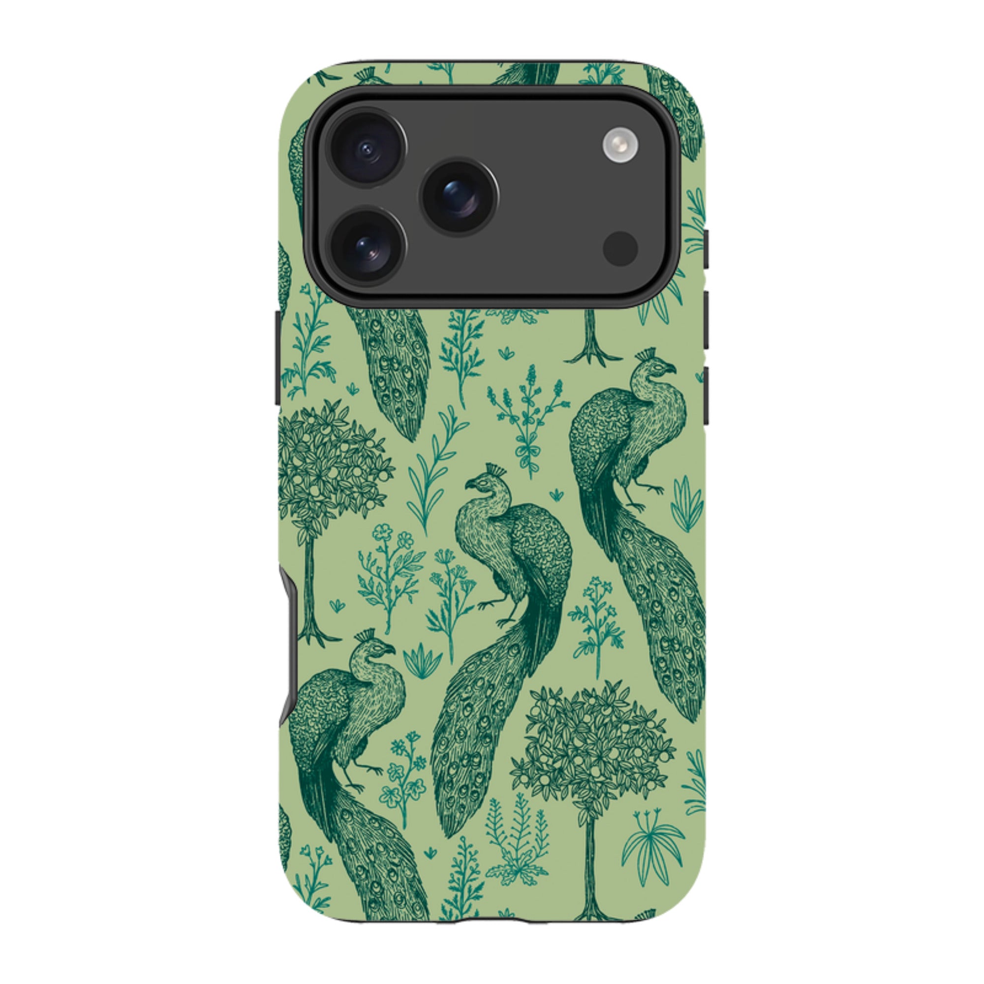 iPhone MagSafe Tough Case -  Peacock Pattern By Anna Stead