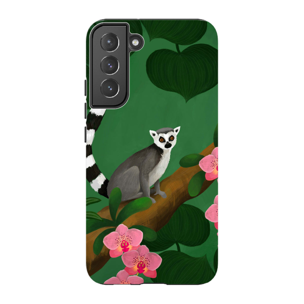 Samsung Tough Case - Lemur And Orchids By Bex Parkin