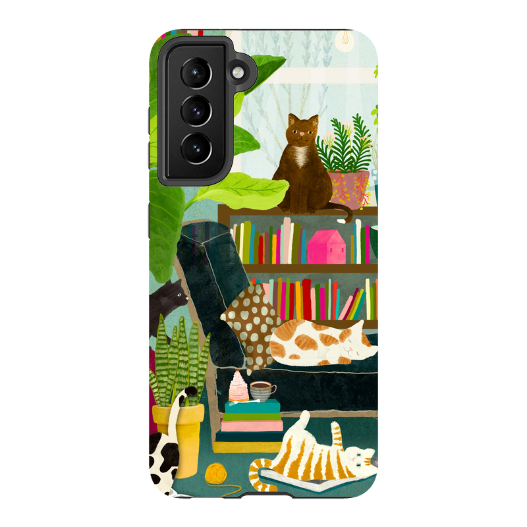 Samsung Tough Case - Cat Library By Katherine Quinn